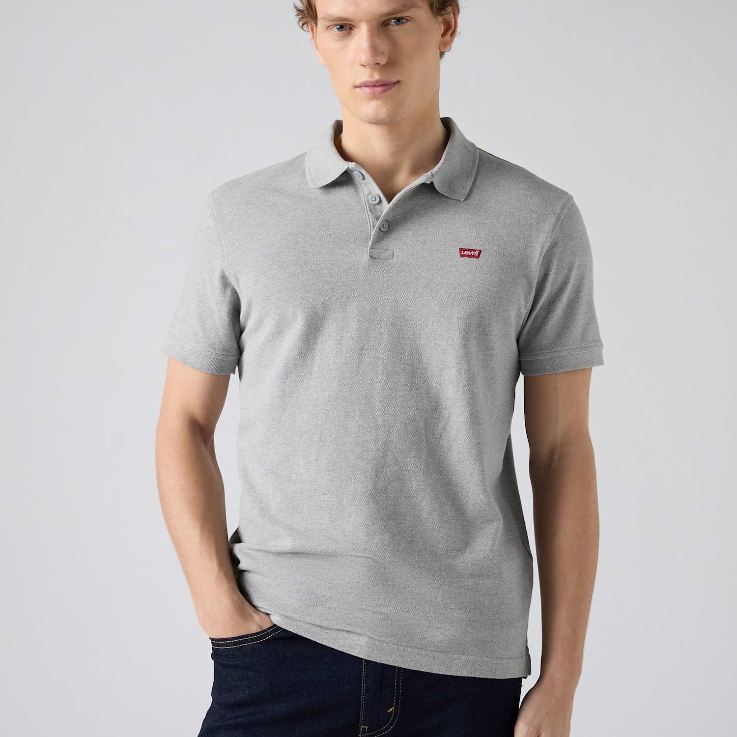 Levi's Men's Pure Cotton Polo Shirt - 2XL - Grey - Available at M&S