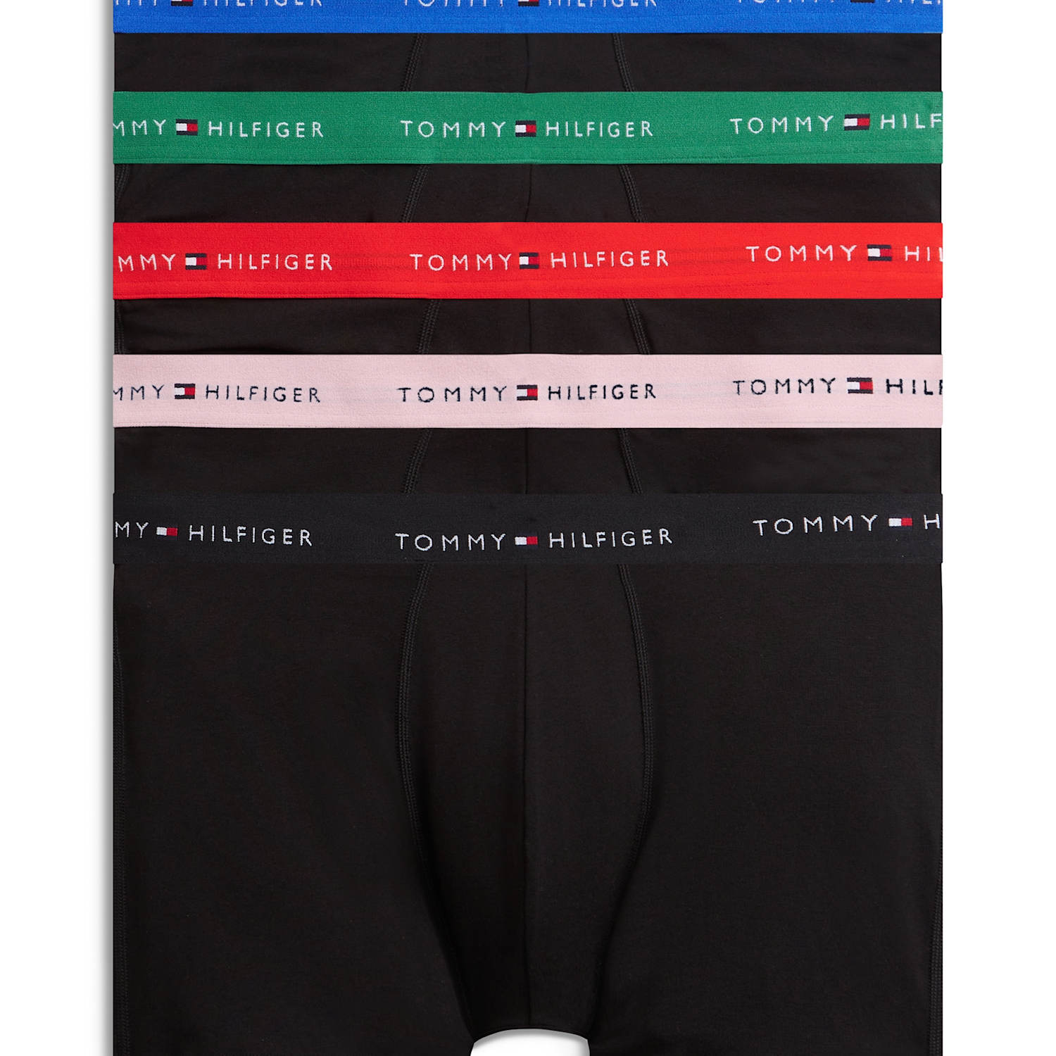 Tommy Hilfiger Men's 5 Pack Signature Cotton Rich Boxer Briefs - L - Black Mix - Available at M&S