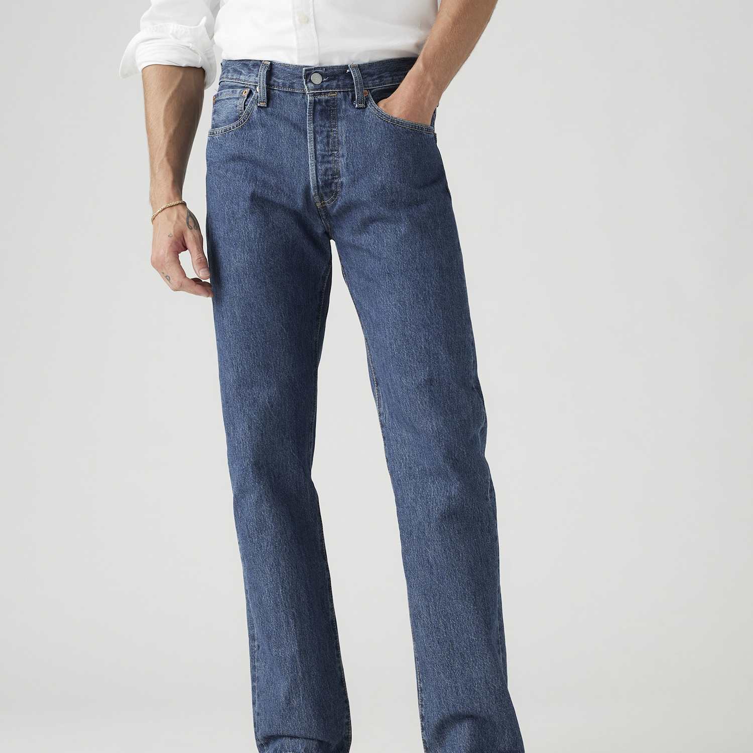 Levi's Men's 501 Straight Fit Jeans - 36/32in - Blue Denim - Available at M&S