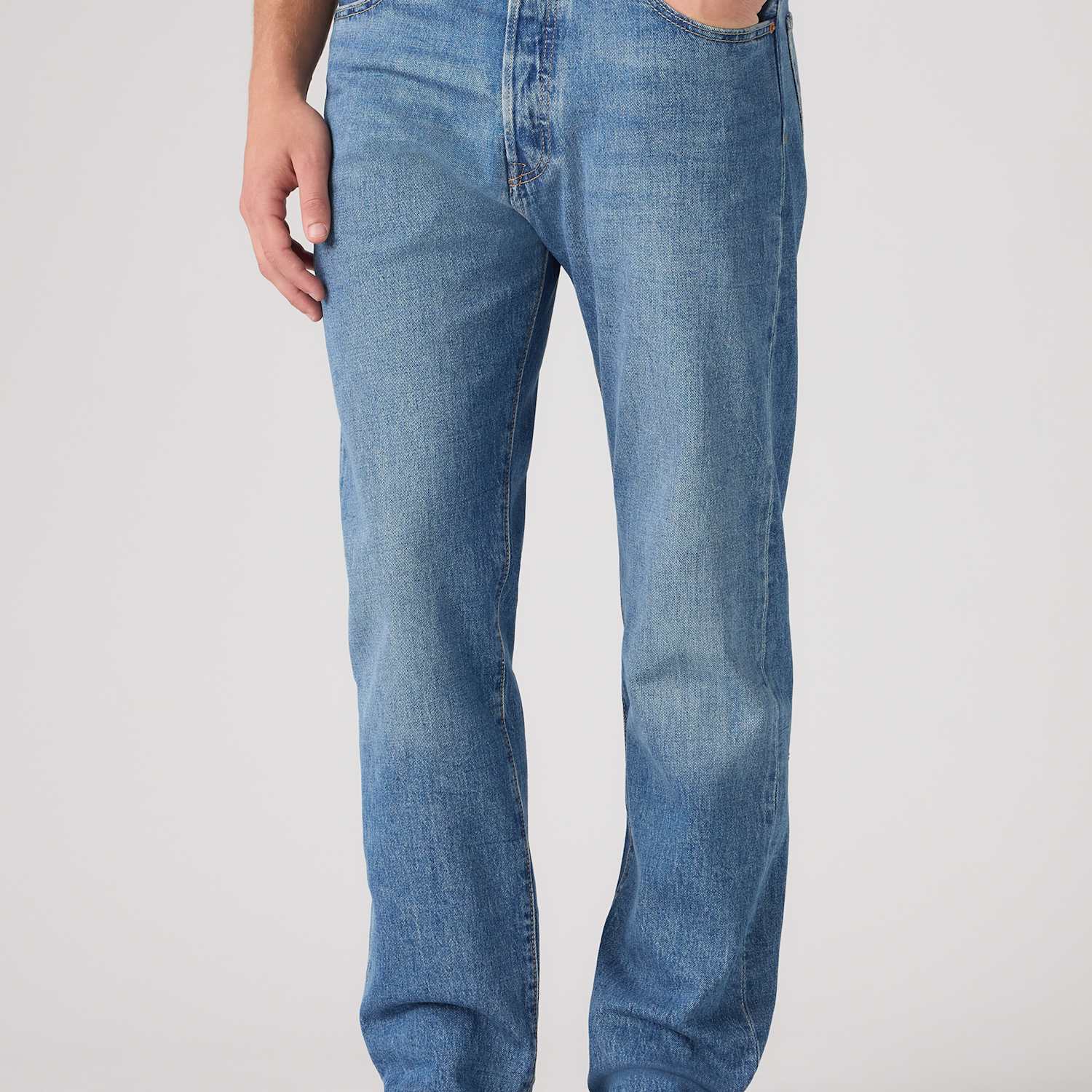 Levi's Men's 501 Straight Fit Jeans - 32 - Mid Blue - Available at M&S