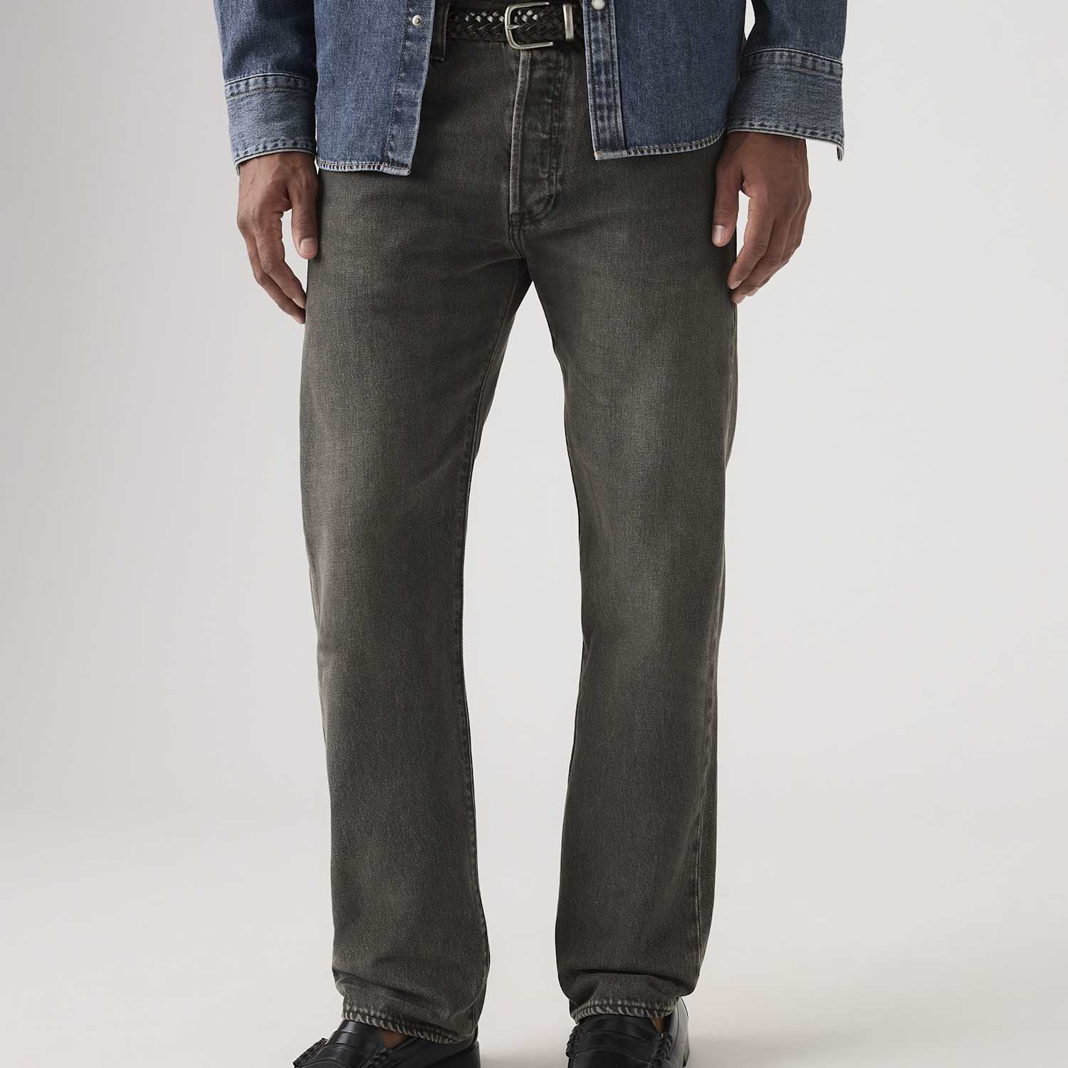Levi's Men's 501 Straight Fit Jeans - 38/32in - Dark Grey - Available at M&S