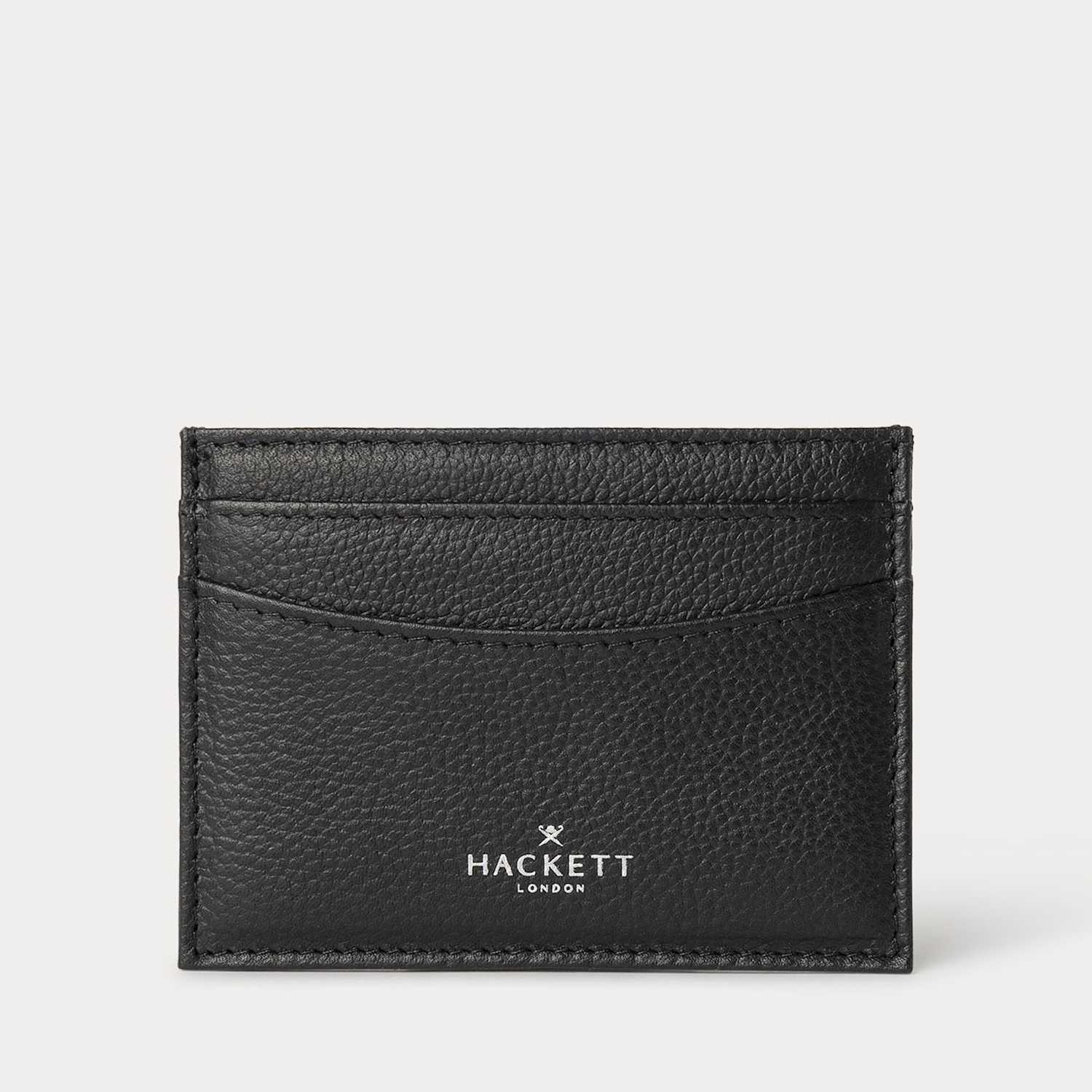 Hackett Men's Leather Card Holder - Black - Available at M&S