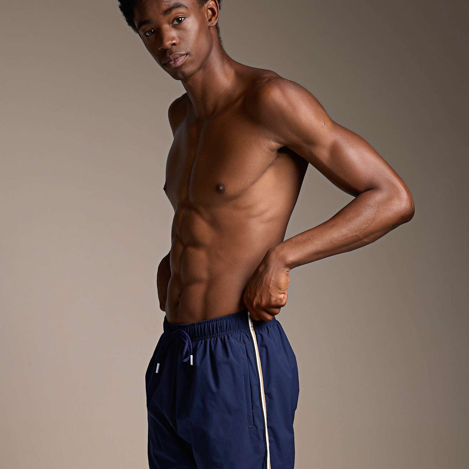 Boss Men's Iconic Swim Shorts - M - Navy - Available at M&S