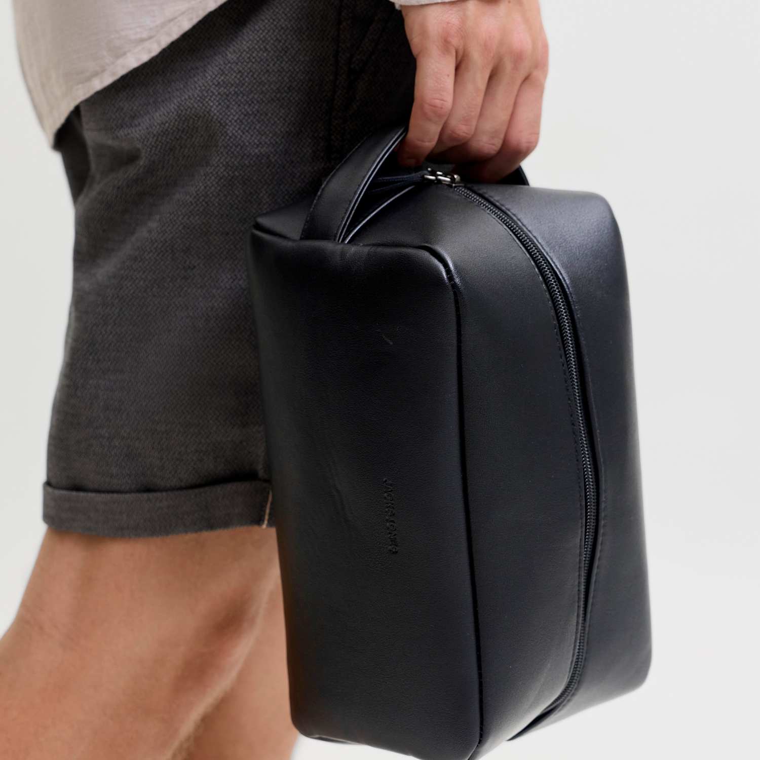 Jack & Jones Men's Wash Bag - Black - Available at M&S
