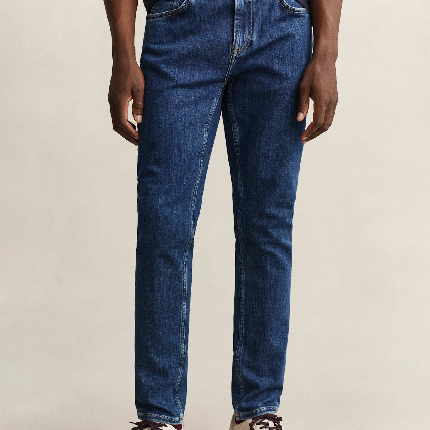 Gant Men's Slim Fit Clean Wash 5 Pocket Jeans - 32/34in - Blue Denim - Available at M&S