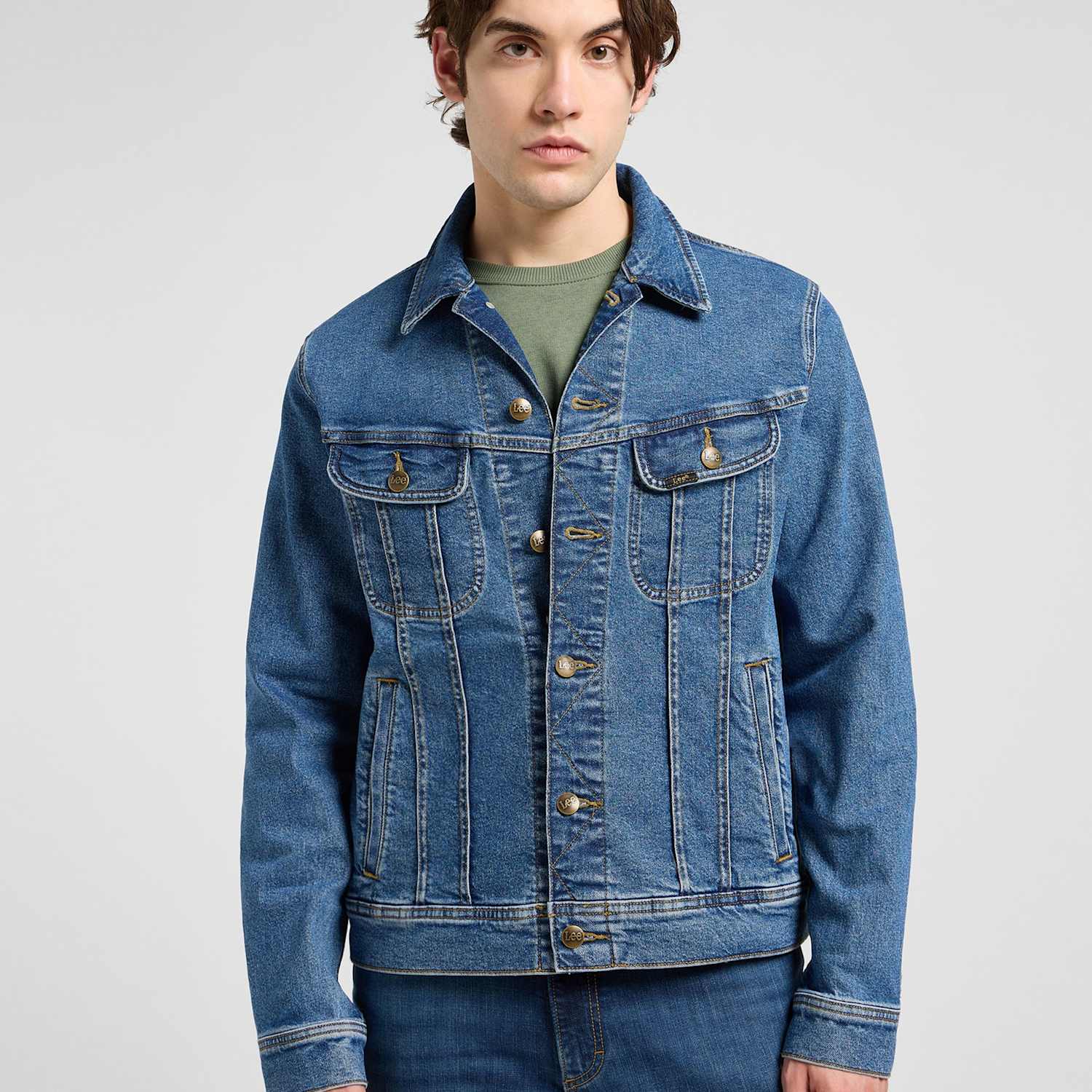 Lee Men's Rider Denim Jacket - S - Blue Denim - Available at M&S