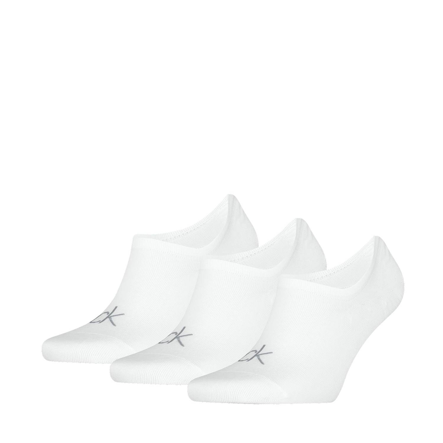 Calvin Klein Men's 3 Pack Cotton Rich Trainer Socks - 6-8 - White - Available at M&S
