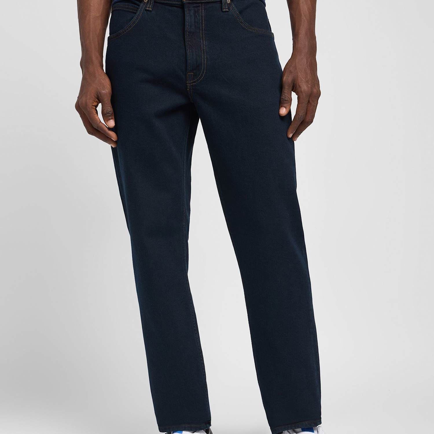 Lee Men's Brooklyn Straight Fit 5 Pocket Jeans - 38/32in - Blue Denim - Available at M&S