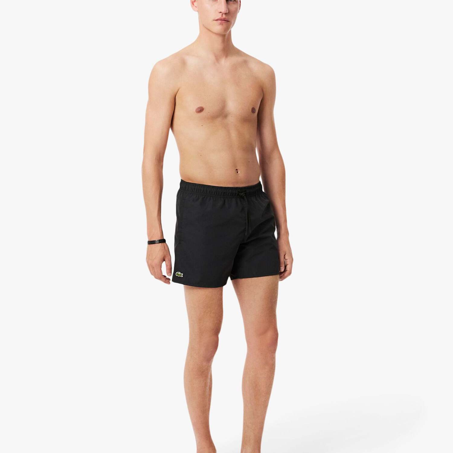 Lacoste Men's Quick Dry Swim Trunks - L - Black - Available at M&S