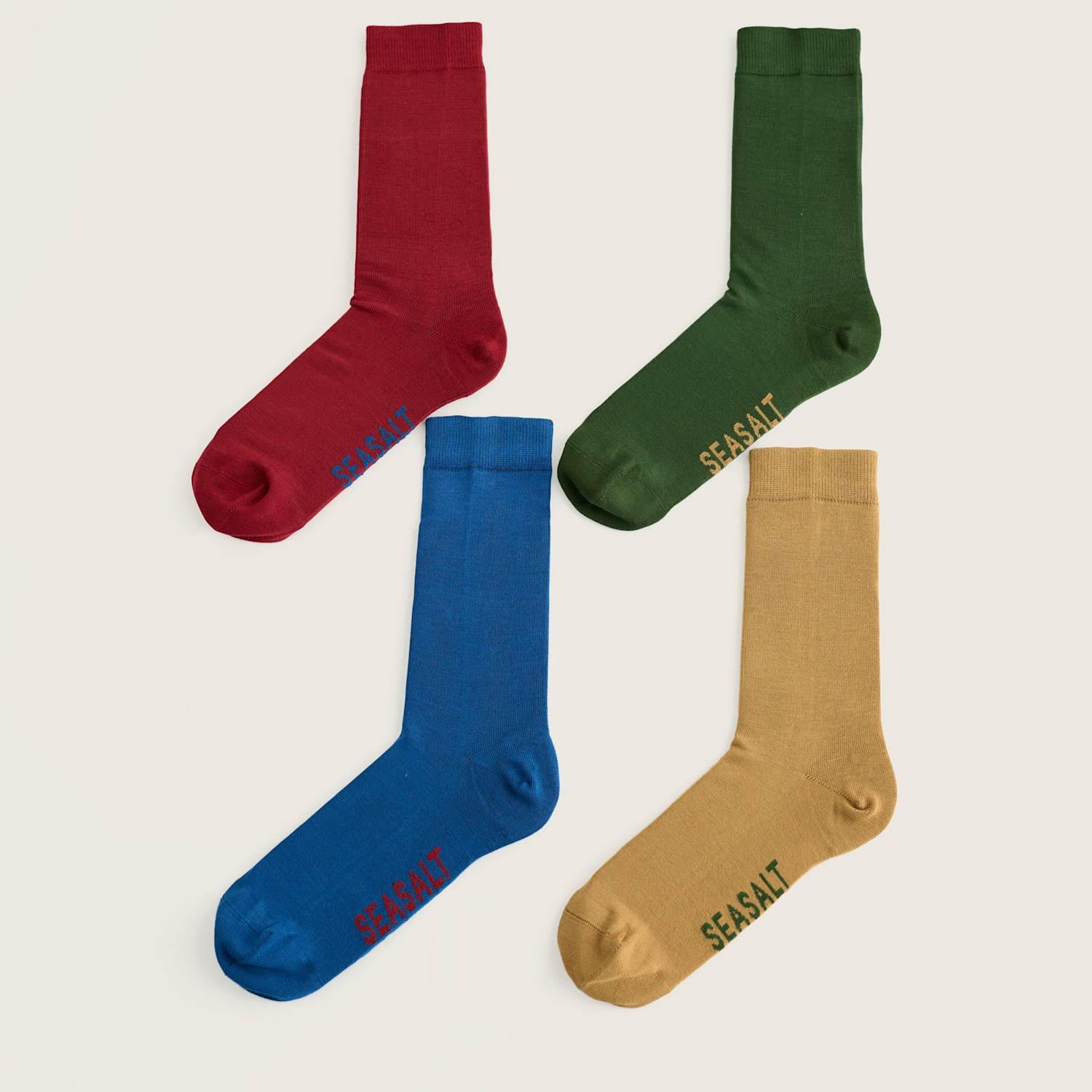 Seasalt Cornwall Men's 4 Pack Smart Socks - Multi - Available at M&S