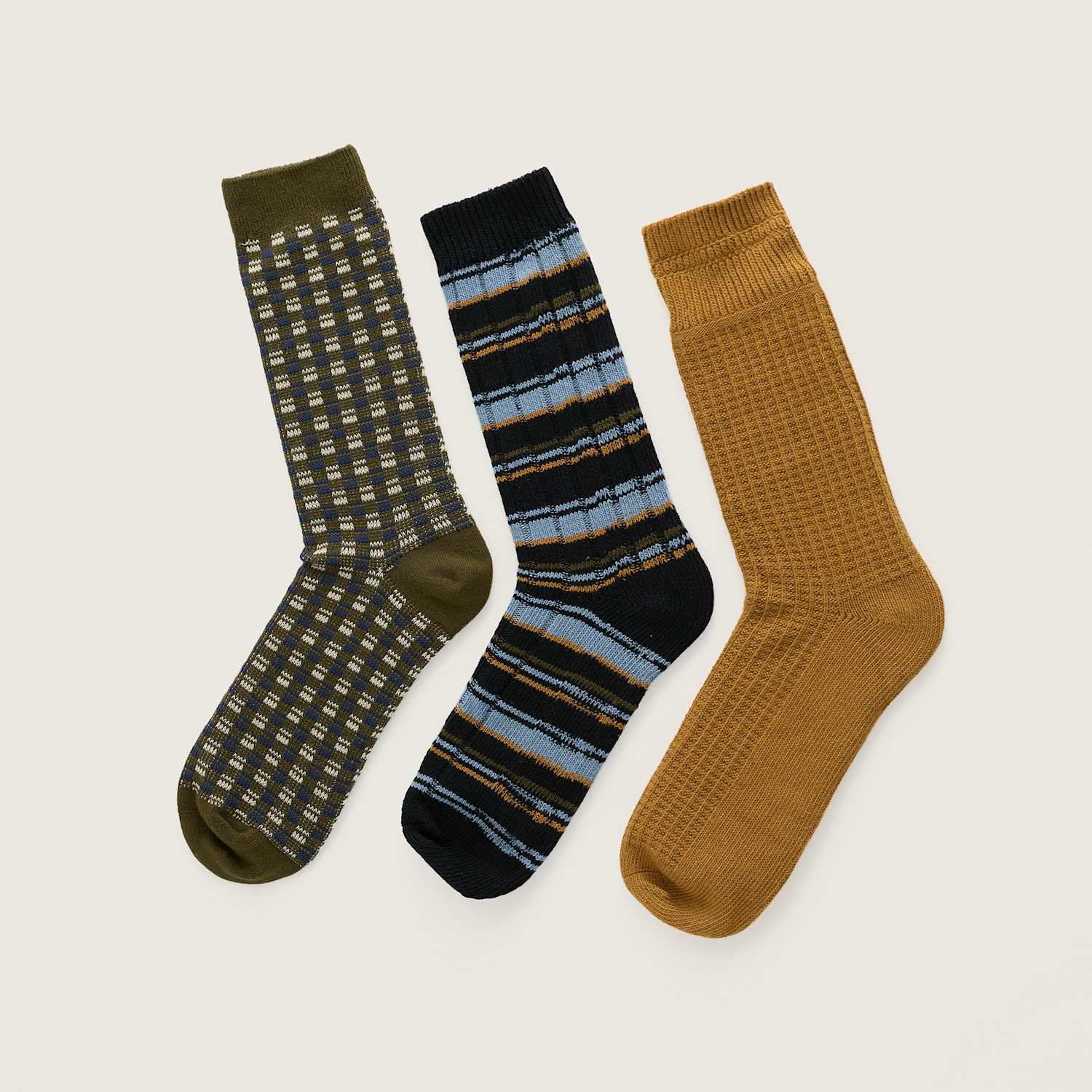 Seasalt Cornwall Men's 3pk Novelty Cotton Rich Socks - Multi - Available at M&S