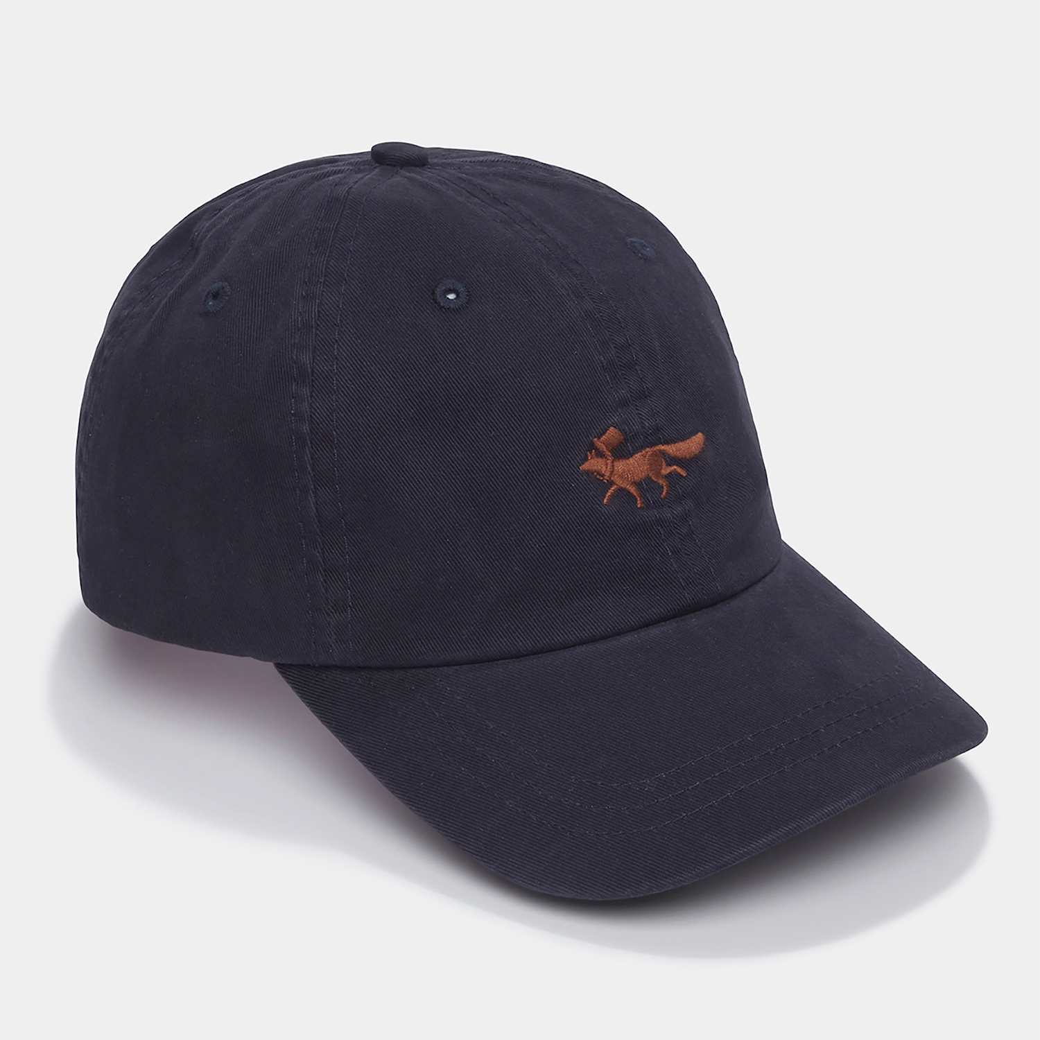 Aubin Men's Pure Cotton Embroidered Flat Cap - Navy - Available at M&S