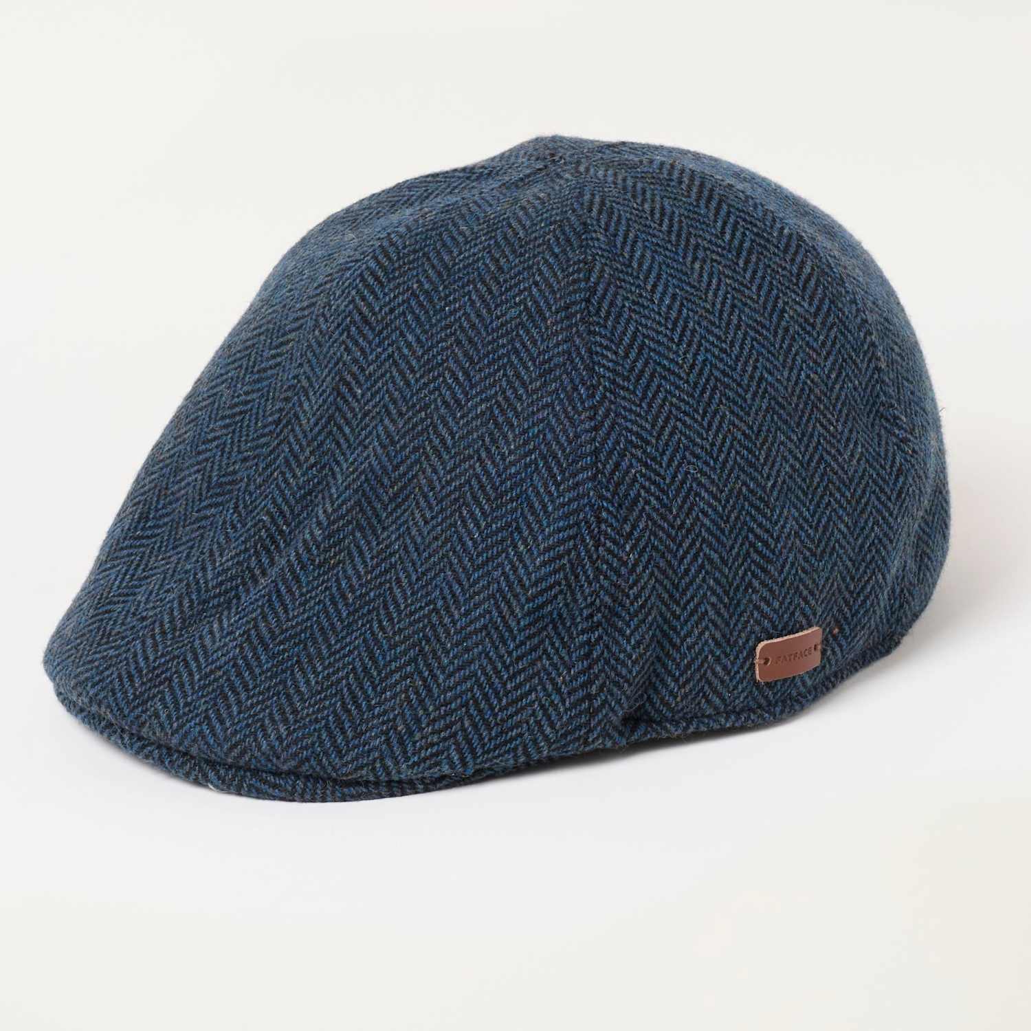 Fatface Men's Flat Cap with Wool - Navy - Available at M&S