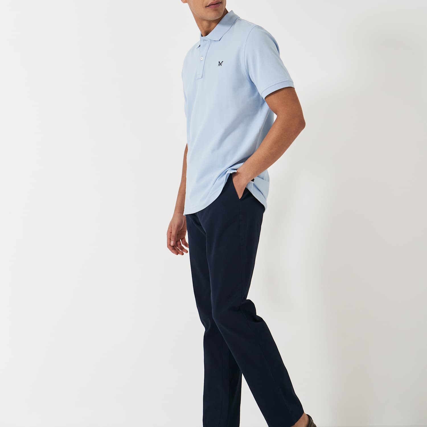 Crew Clothing Men's Regular Fit Chinos - 36 - Dark Navy - Available at M&S
