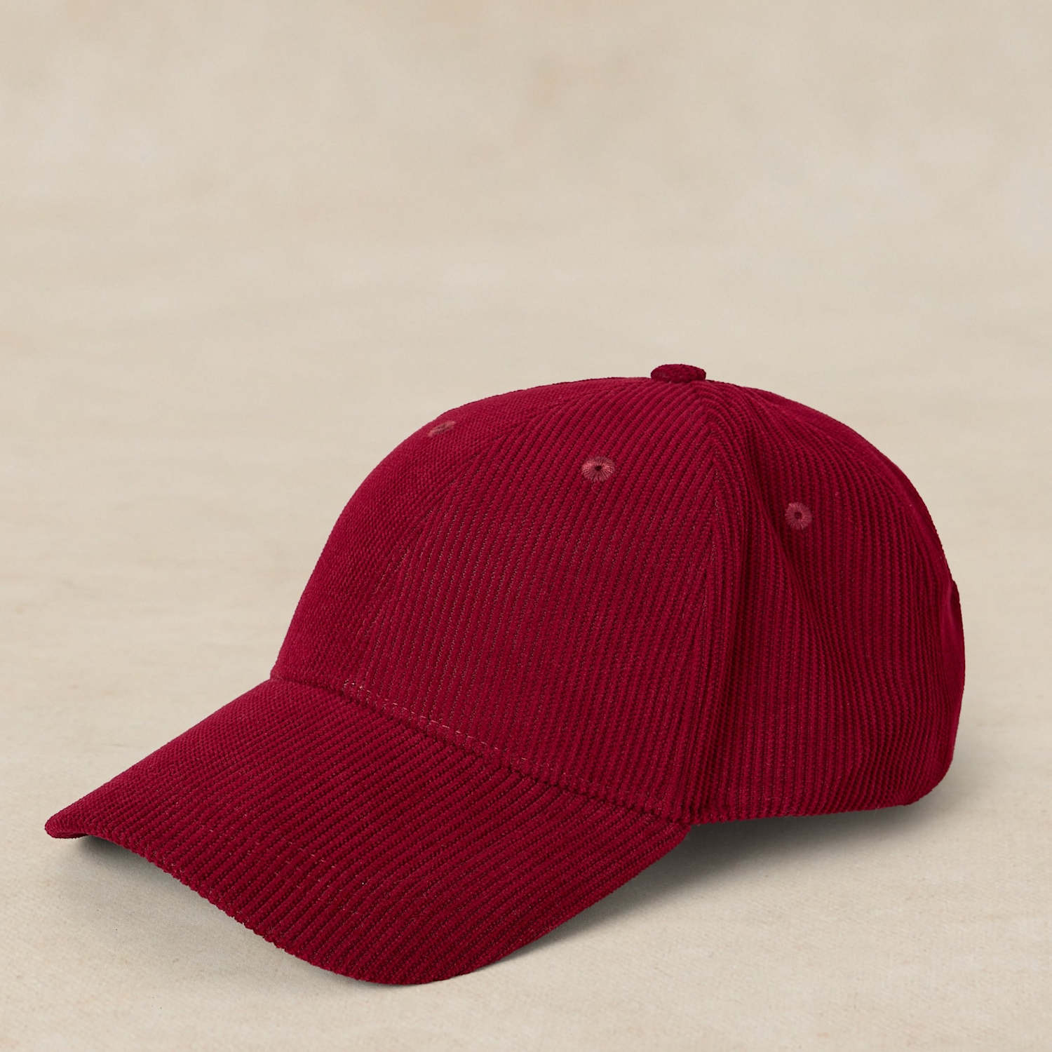 White Stuff Men's Cord Baseball Cap - Red - Available at M&S