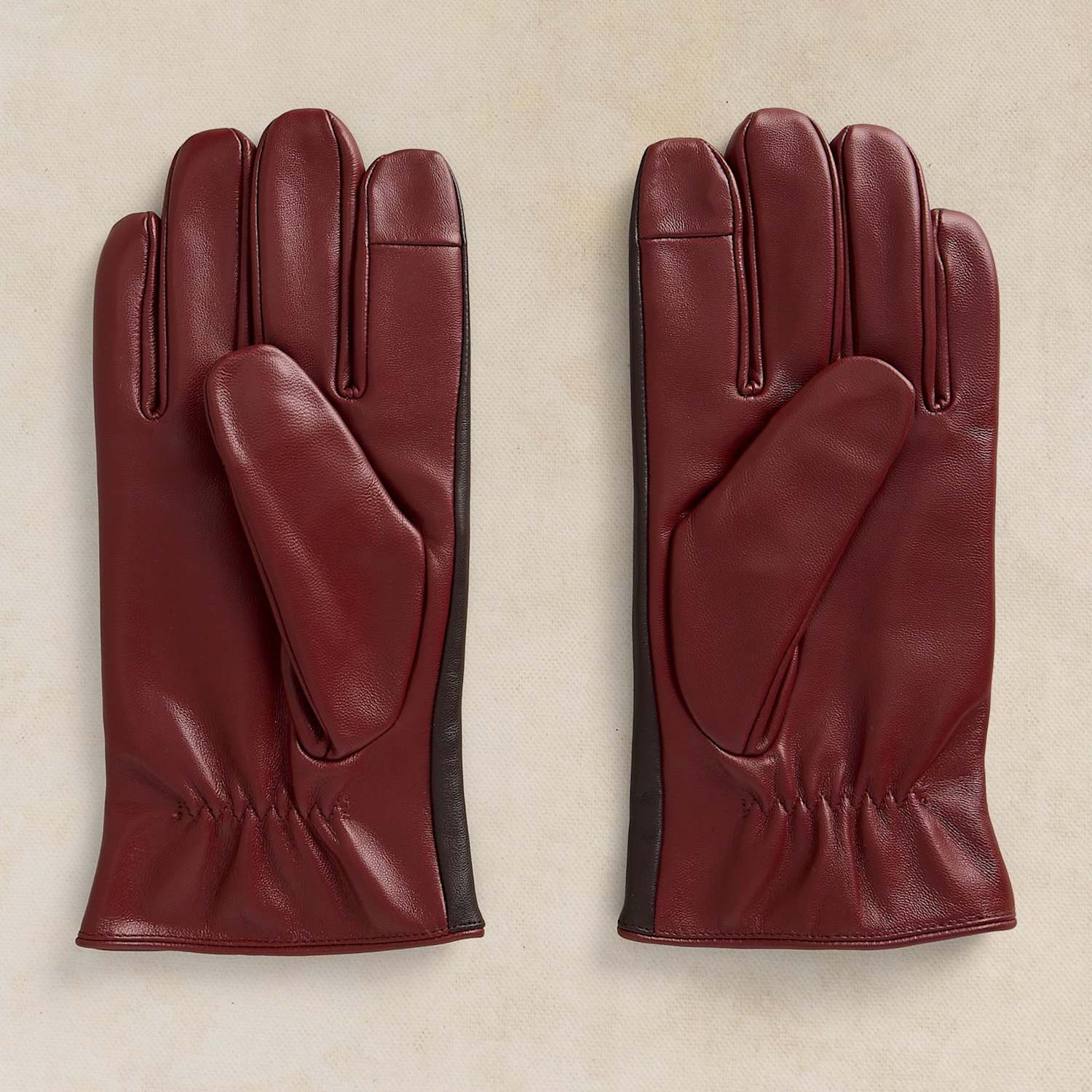 White Stuff Men's Leather Gloves - M - L - Brown Mix - Available at M&S
