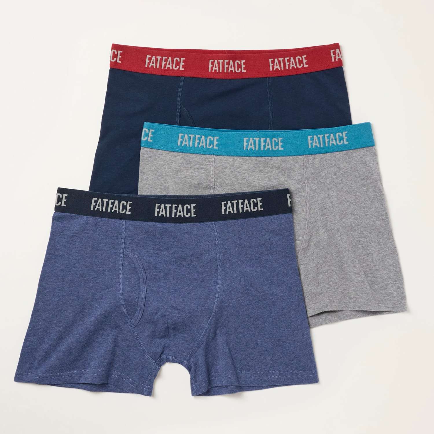 Fatface Men's 3pk Cotton Stretch Boxers - M - Multi - Available at M&S