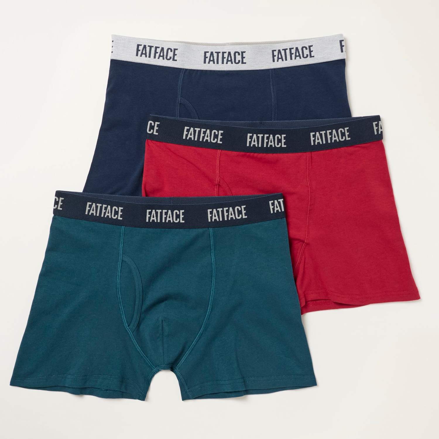 Fatface Men's 3pk Cotton Stretch Boxers - S - Multi - Available at M&S