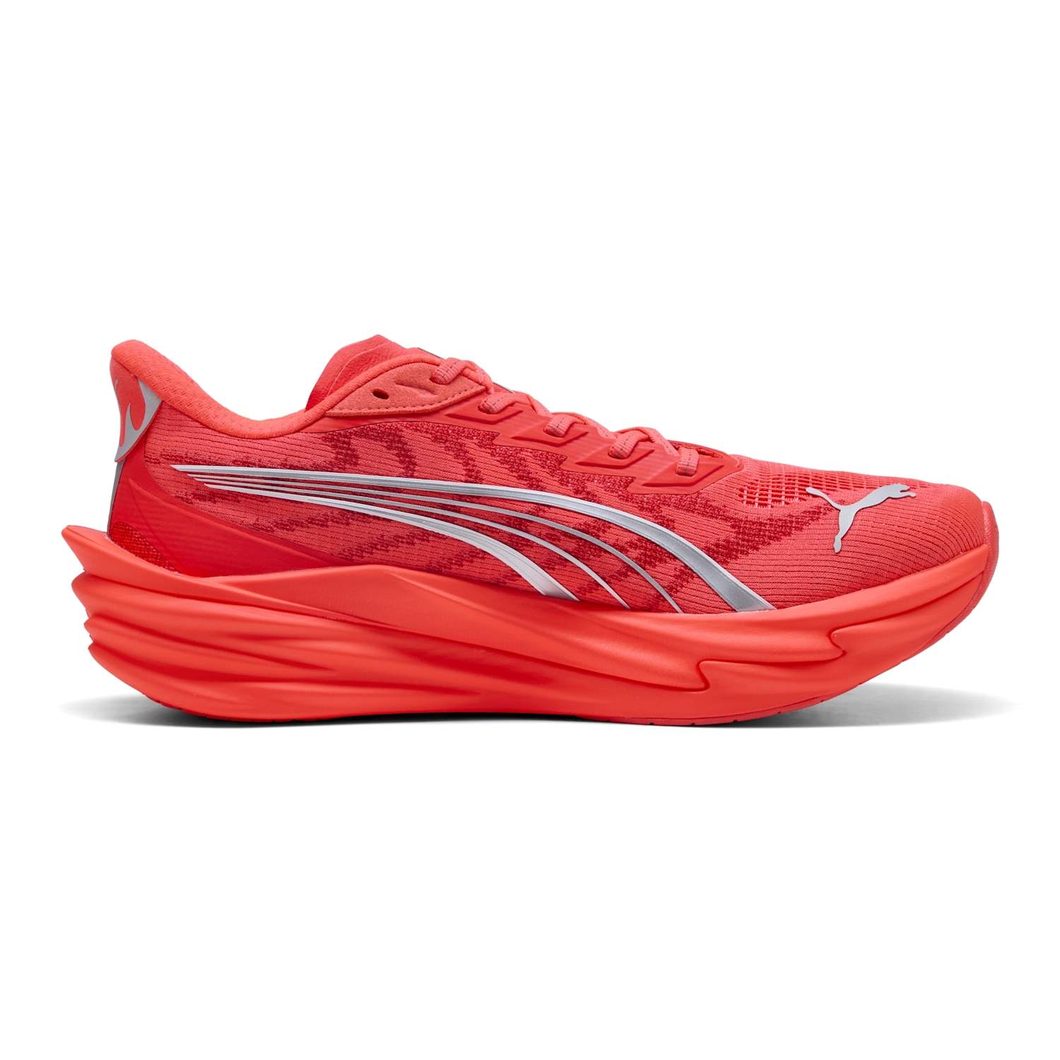 Puma Men's Deviate Nitro 4 Trainers - 8 - Bright Red