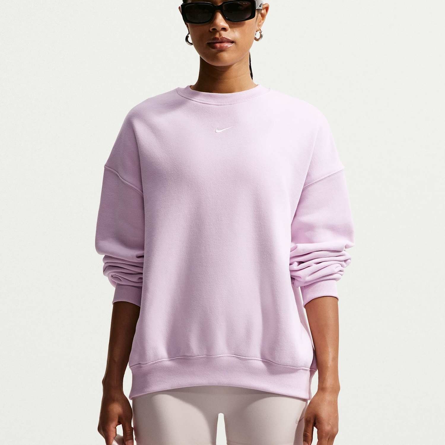 Nike Women's Studio Crew Neck Sweatshirt - Small - Lilac - Available at M&S
