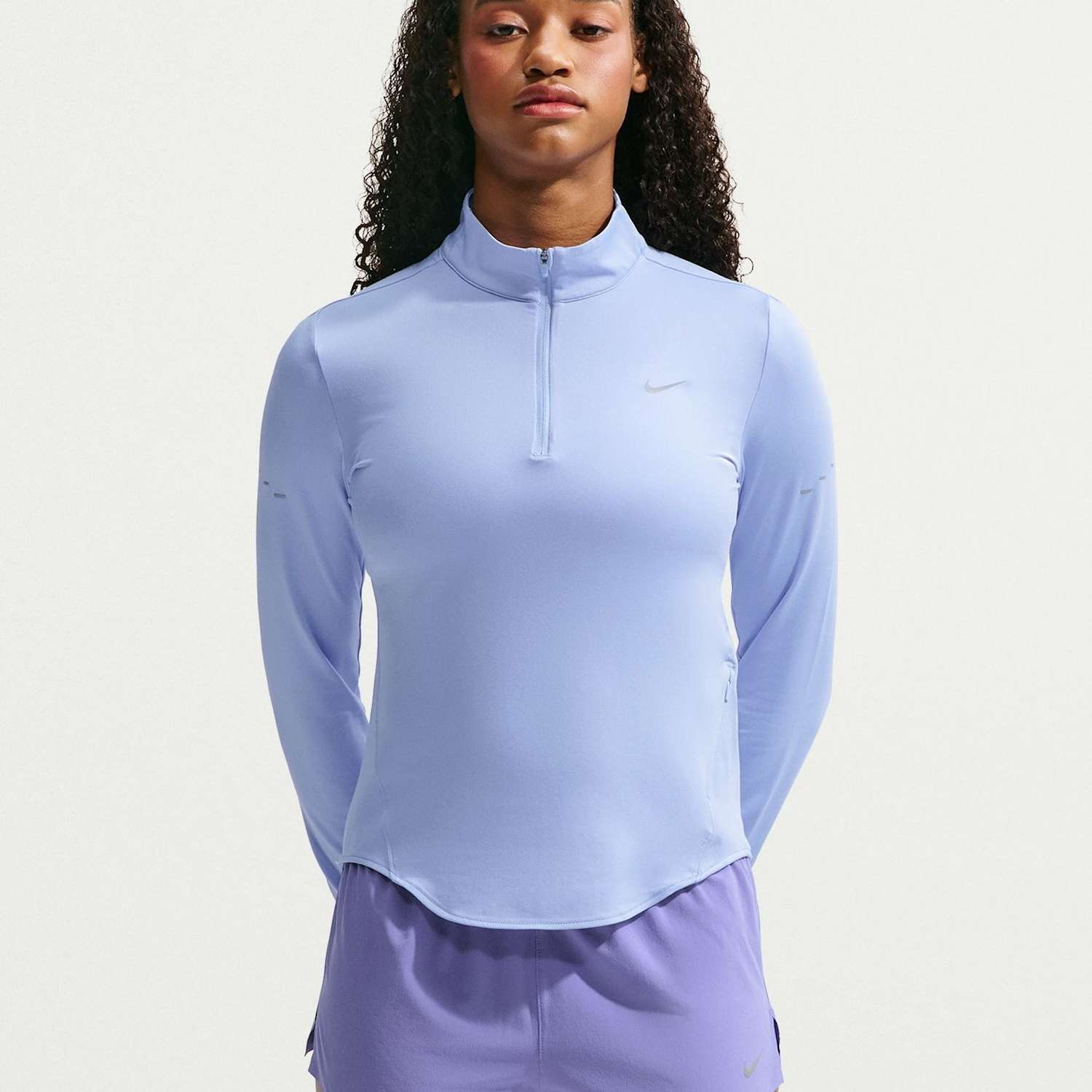 Nike Women's Swift Half Zip Running Top - Small - Light Blue - Available at M&S