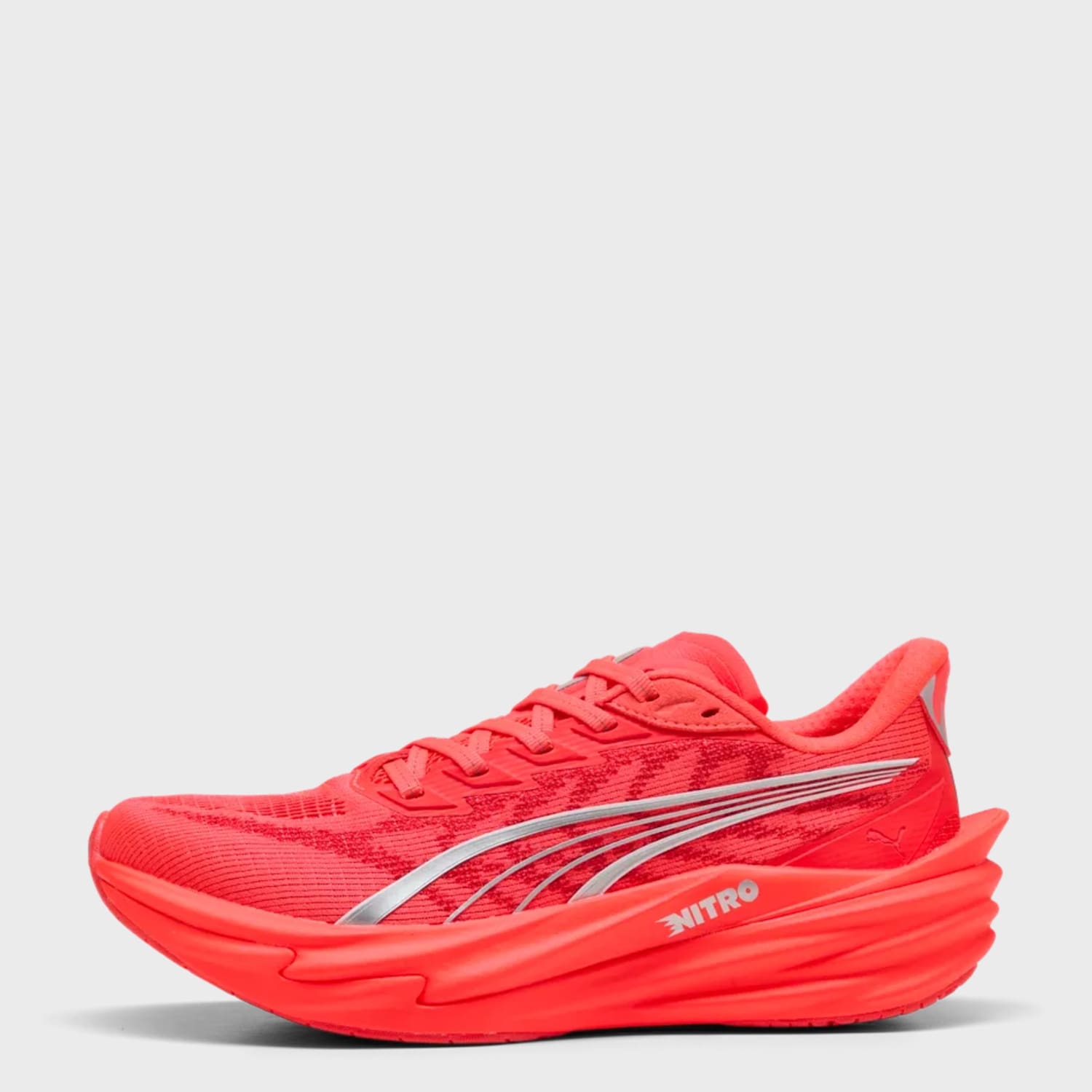 Puma Women's Deviate NITRO 4 Running Trainers - 7 - Red Mix