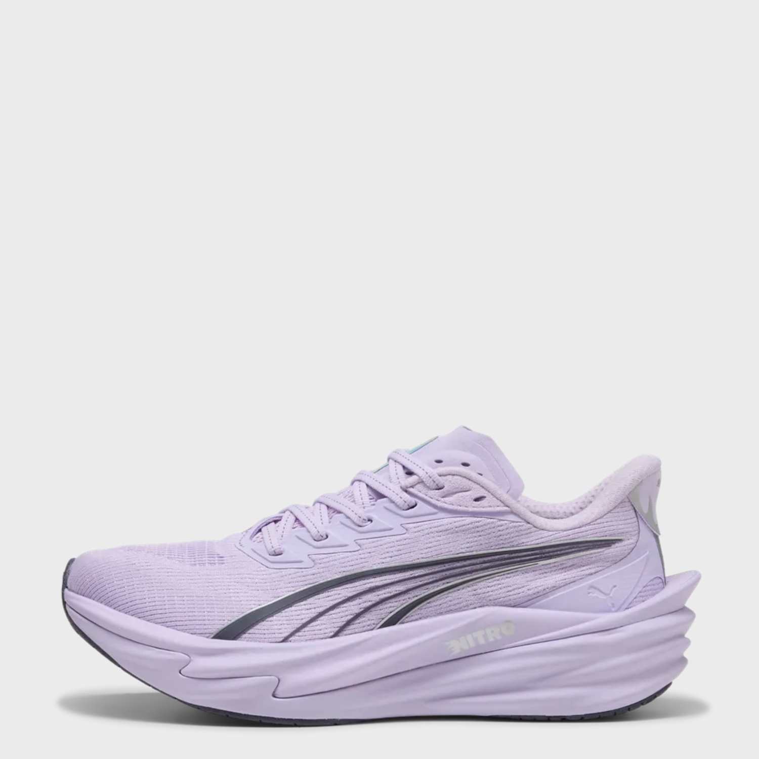 Puma Women's Deviate NITRO 4 Running Trainers - 6½ - Purple Mix