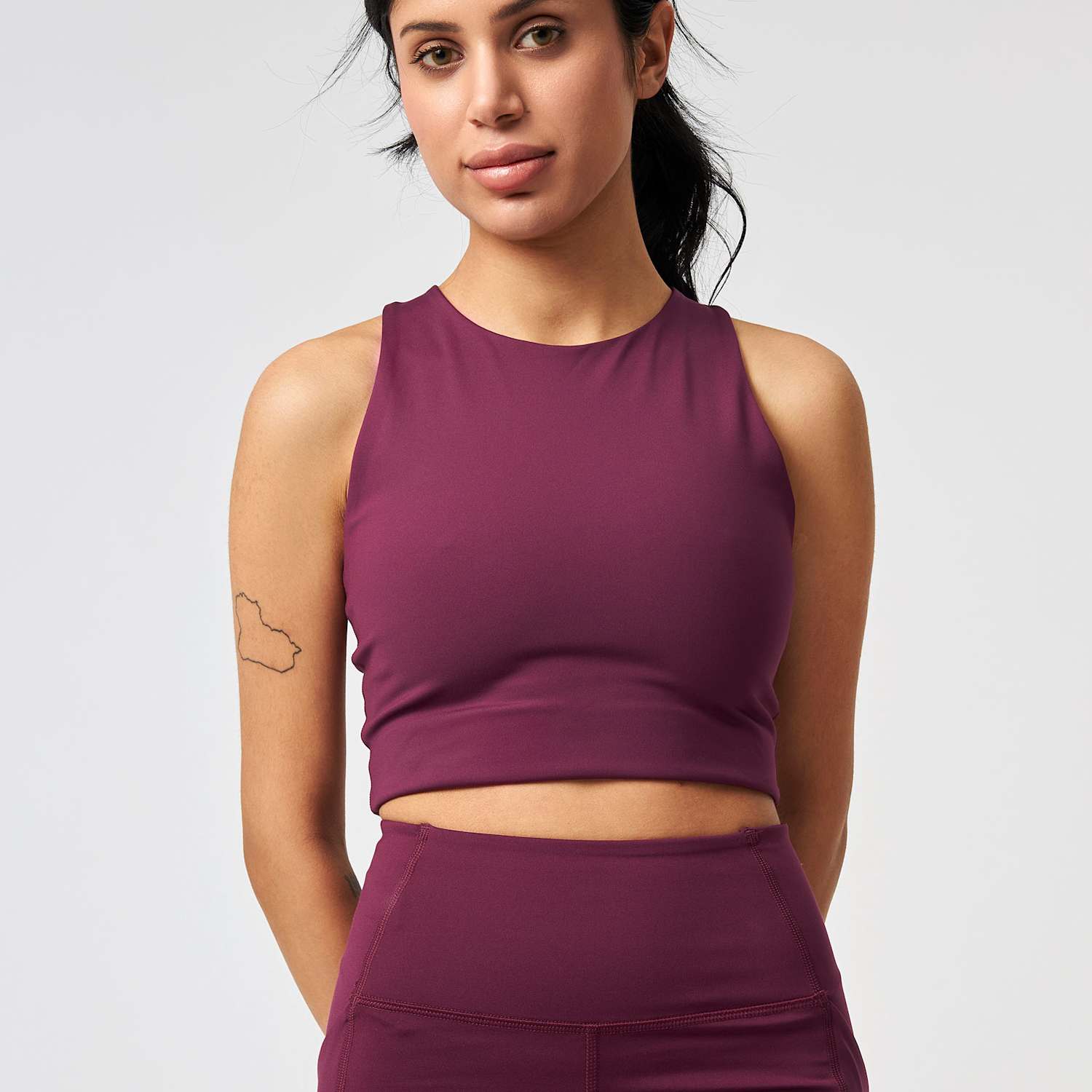 Womenfriend Collective Women's Dylan Non Wired Sports Bra (A-E) - Small - Burgundy
