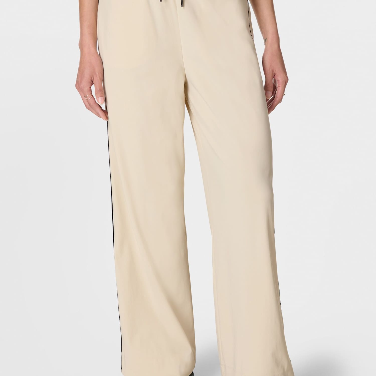 Sweaty Betty Women's Explorer Side Stripe Wide Leg Trousers - Extra Large - Beige