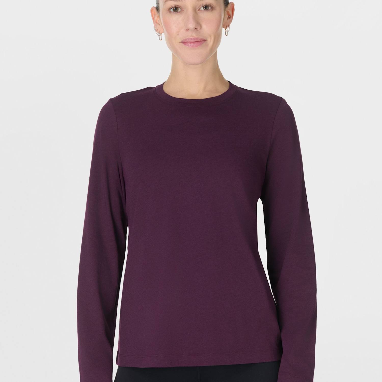 Sweaty Betty Women's Essential Cotton Rich Top - Small - Burgundy