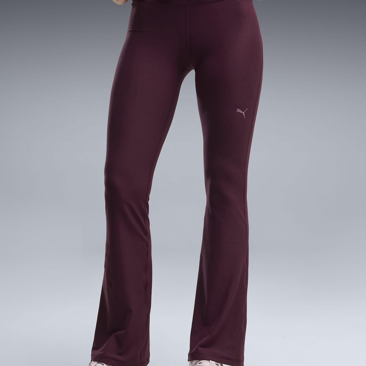 Puma Women's Cloudspun High Waisted Flare Fit Leggings - Small - Burgundy