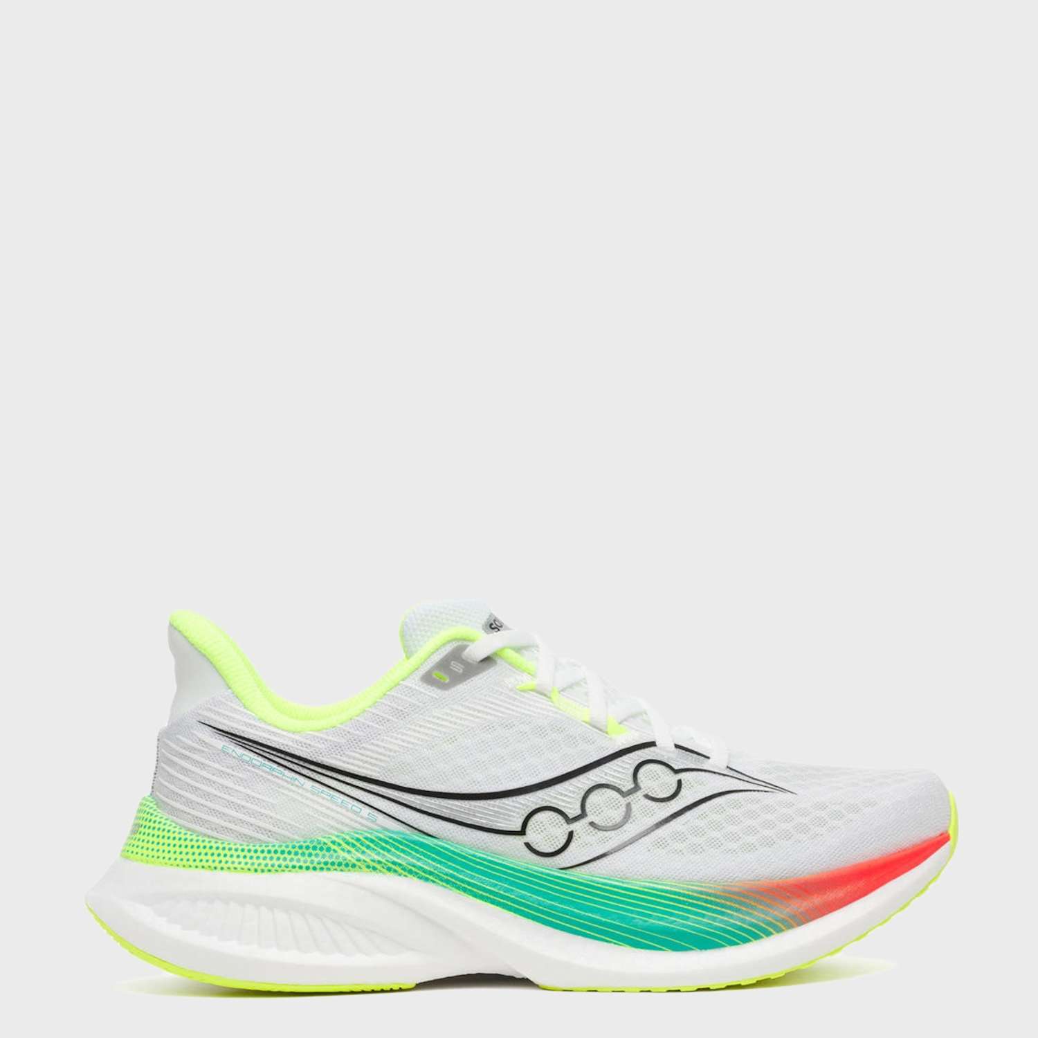 Saucony Men's Endorphin Speed 5 Trainers - 11 - White Mix