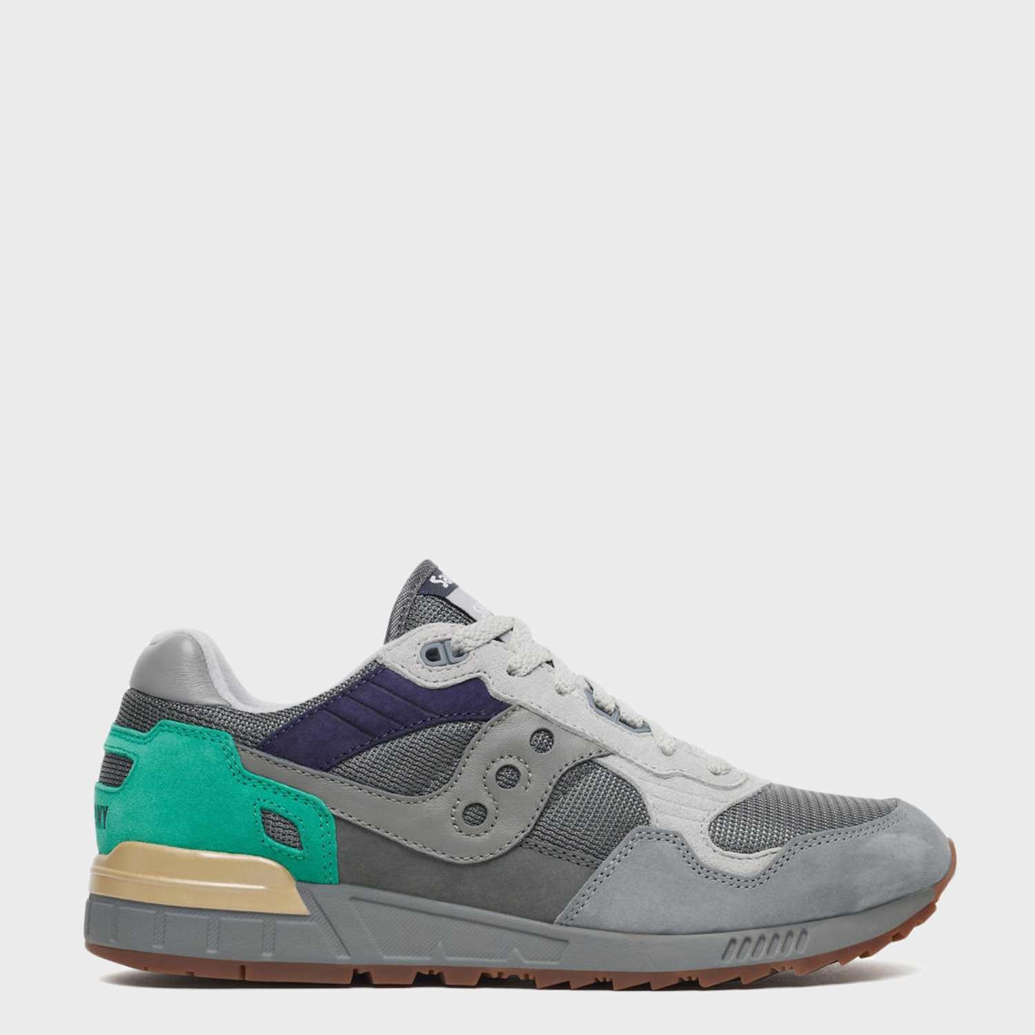Saucony Men's Shadow 5000 Trainers - 9 - Grey Mix