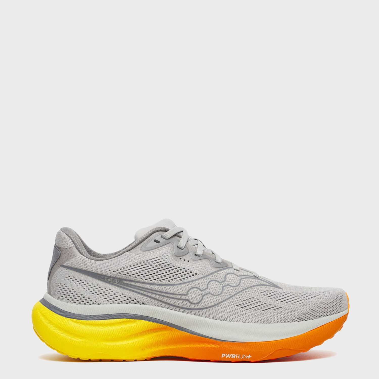Saucony Men's Ride 19 Trainers - 7 - Light Grey