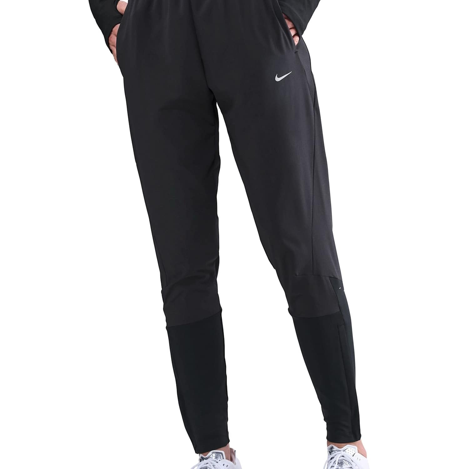 Nike Women's Swift Dri-FIT Mid-Rise Running Joggers - Medium - Black - Available at M&S