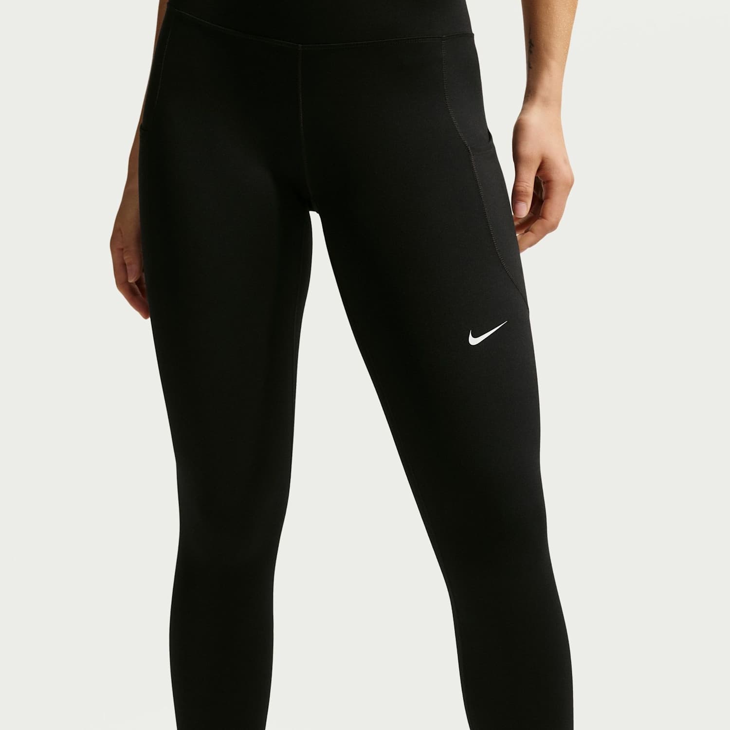 Nike Women's One High-Waisted 7/8 Leggings - Medium - Black Mix - Available at M&S