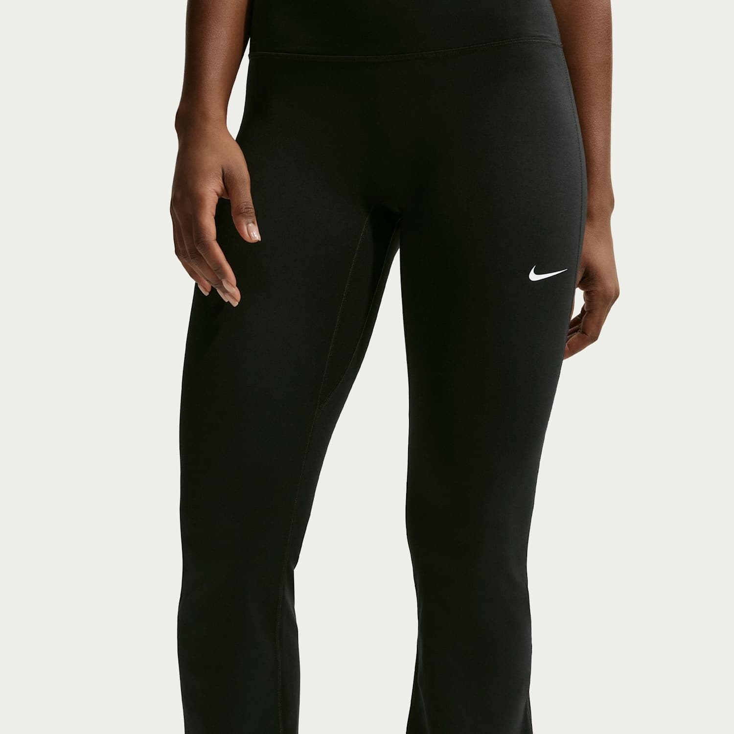 Nike Women's One High-Waisted Flared Leggings - Small - Black Mix - Available at M&S