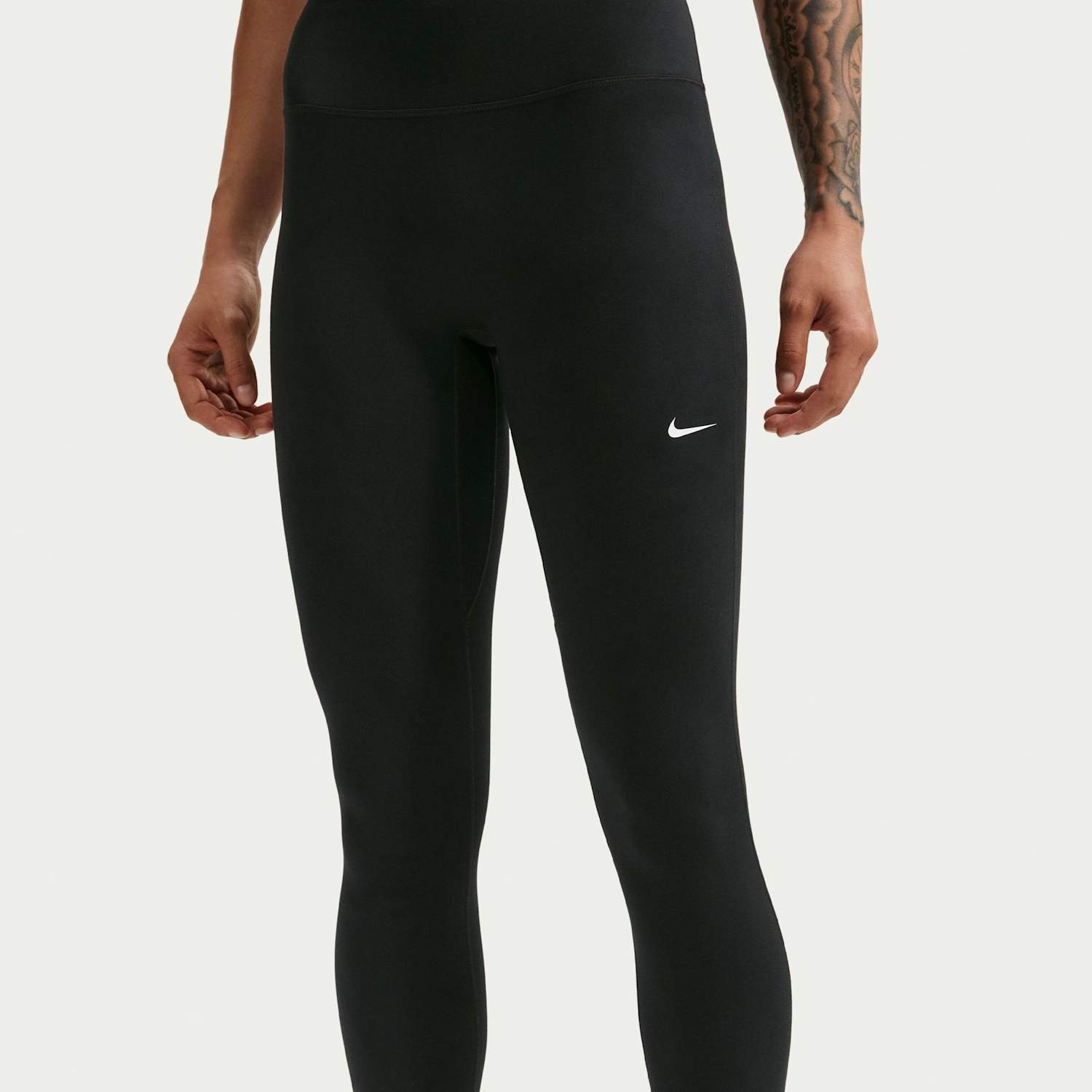 Nike Women's One Seamless Front High-Waisted Leggings - Medium - Black Mix - Available at M&S
