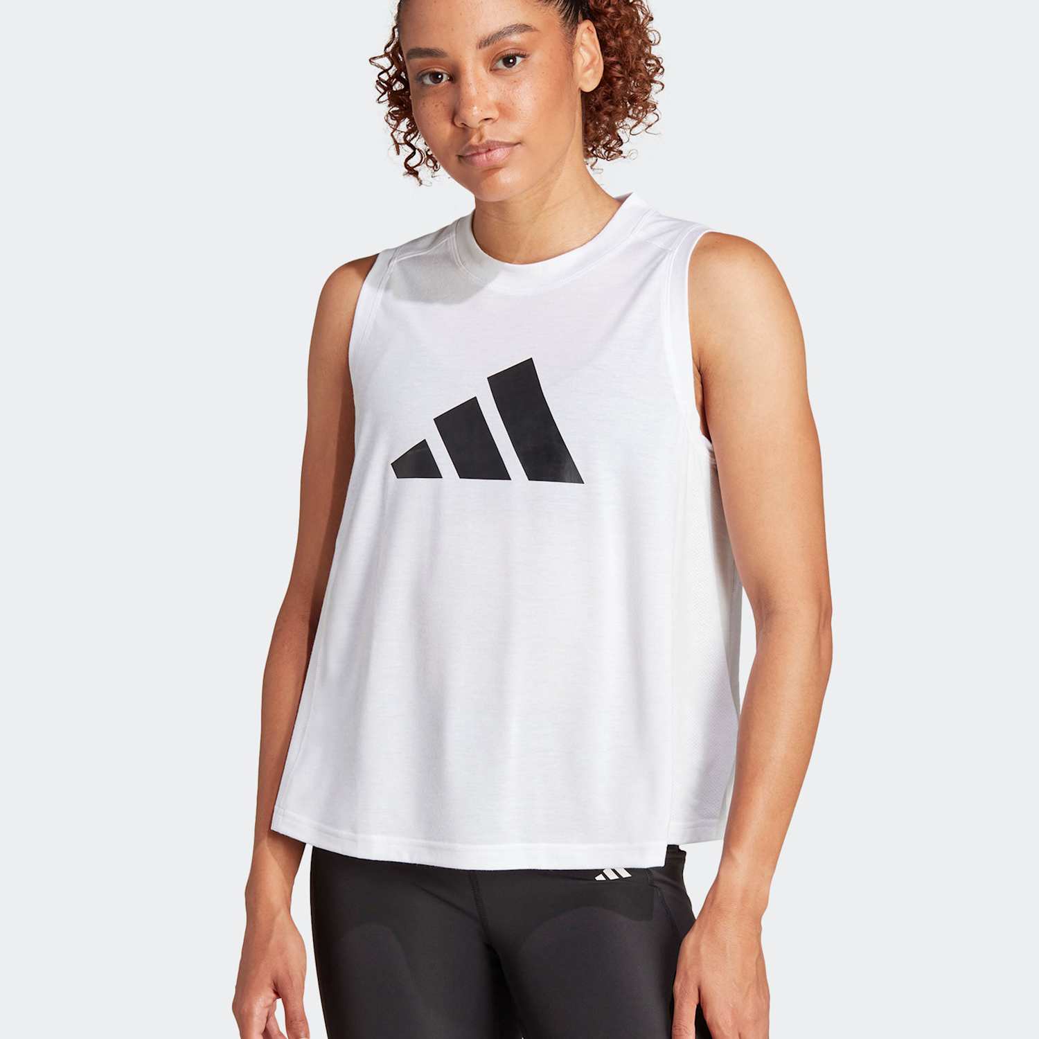 Adidas Women's Essentials Big Logo Crew Neck Vest Top - Medium - White
