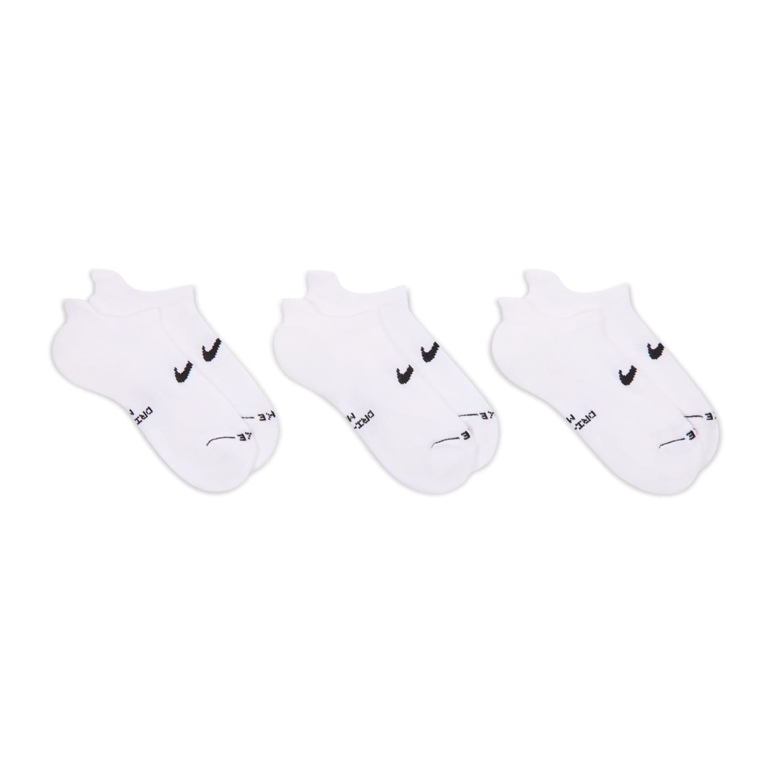 Nike Women's 3 Pack Everyday Elevated Trainer Socks - Medium - White - Available at M&S