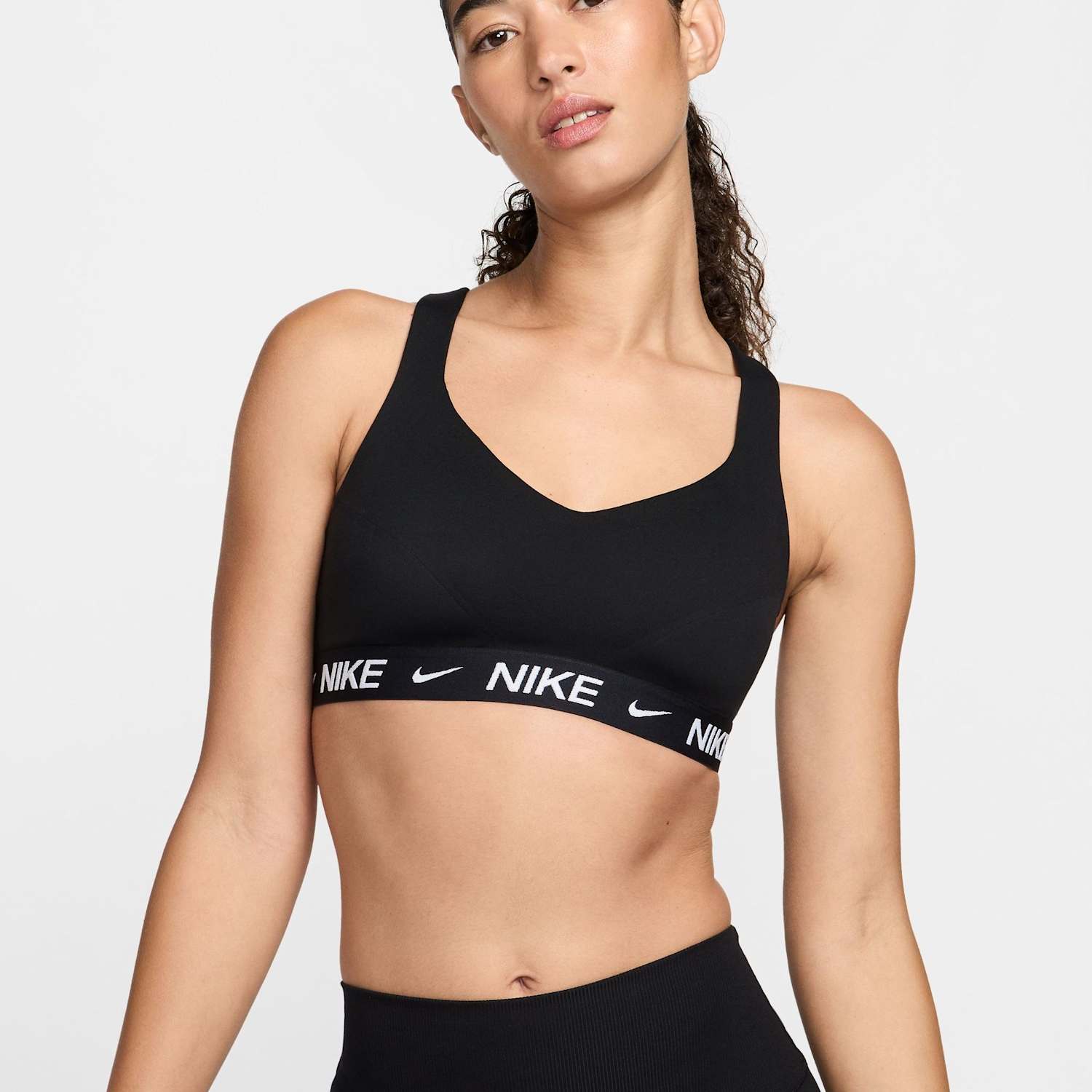 Nike Women's Indy High Support Sports Bra - Medium - Black Mix - Available at M&S