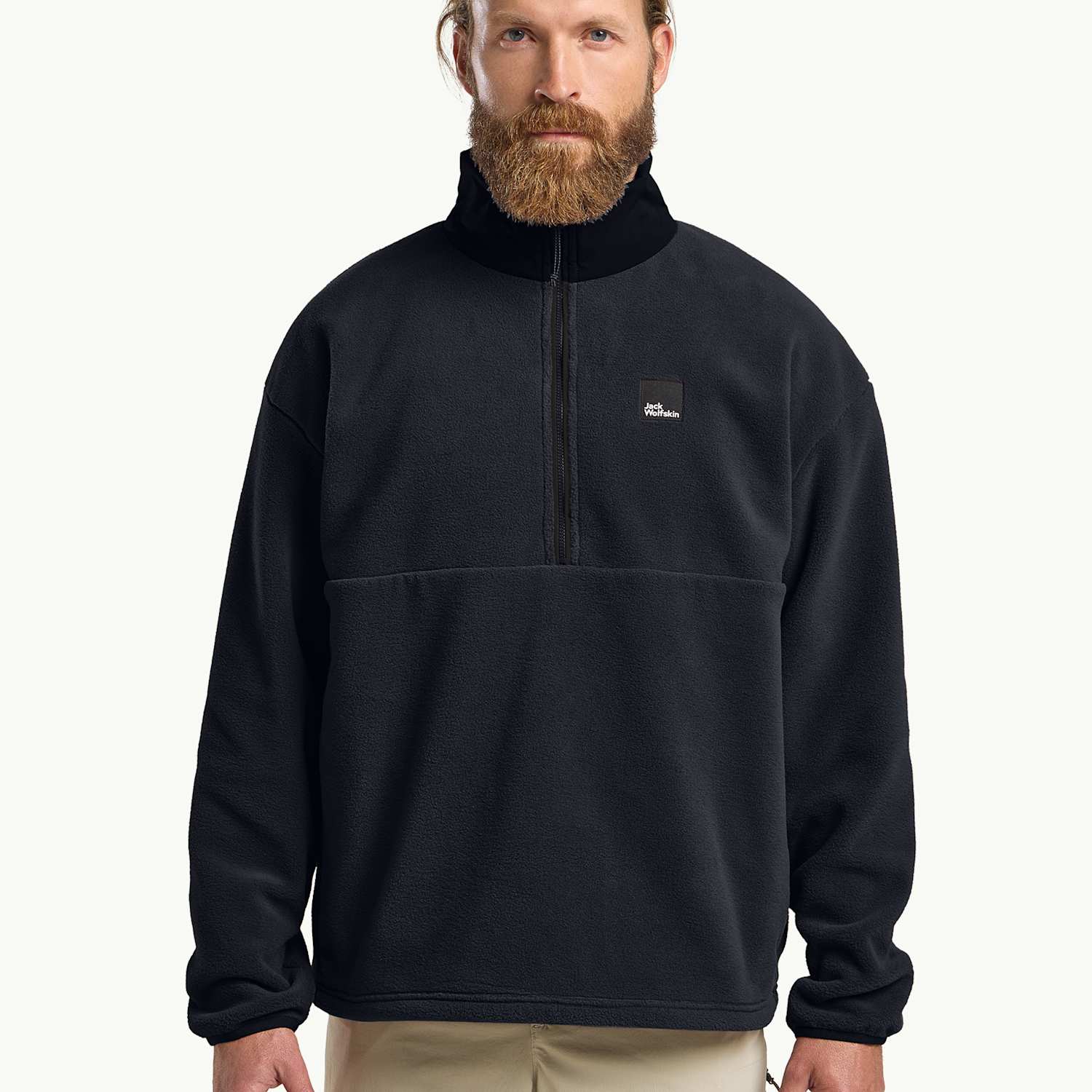 Jack Wolfskin Men's Sumetro Half Zip Fleece Jacket - M - Navy