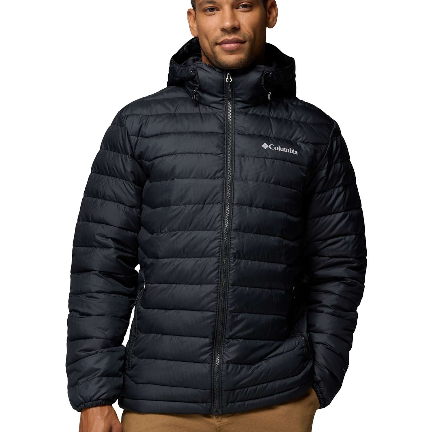 Columbia Men's Powder Lite II Hooded Insulated Jacket - M - Black