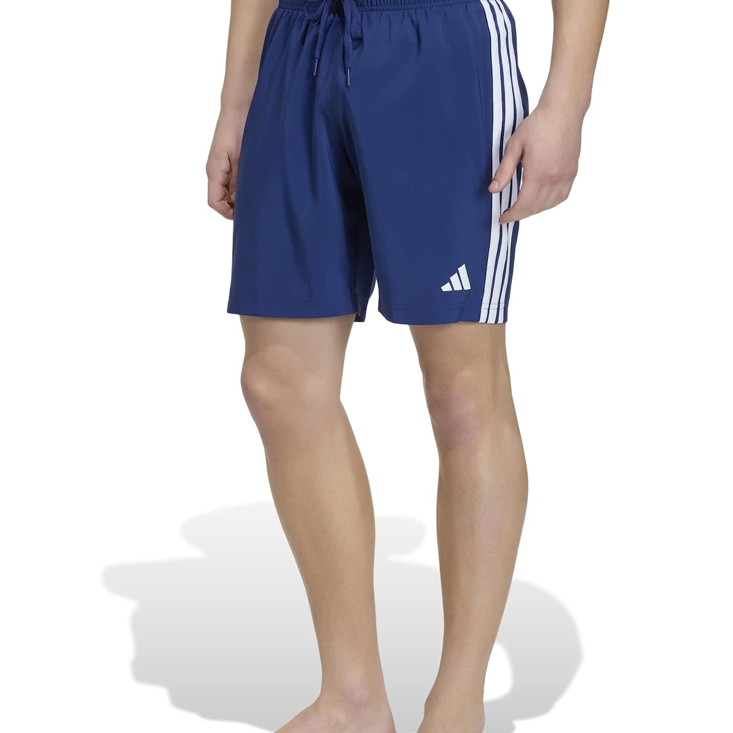 Adidas Men's 3 Stripes Swim Shorts - XL - Dark Blue