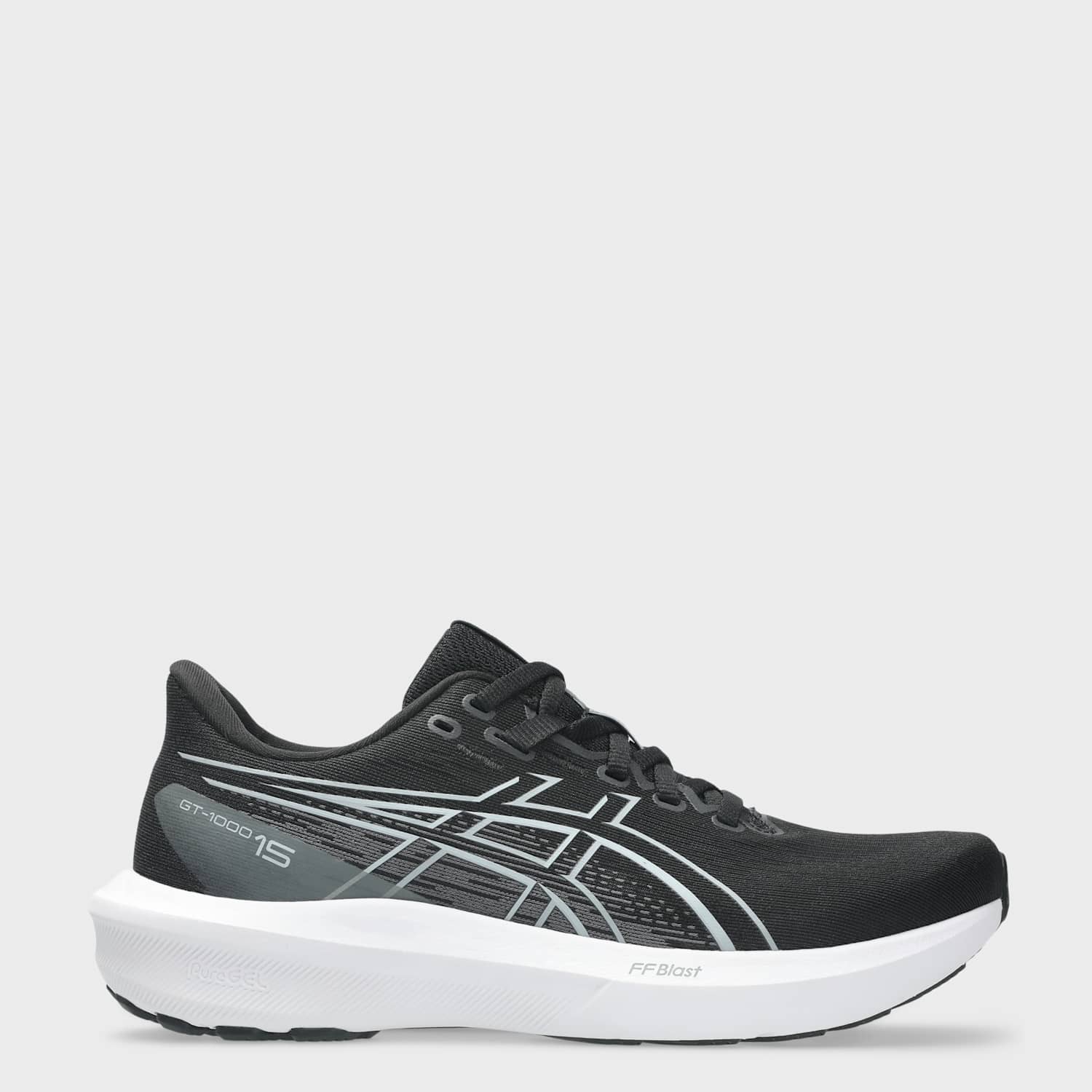 Asics Women's GT-1000 15 Mesh Running Trainers - 7 - Black Mix