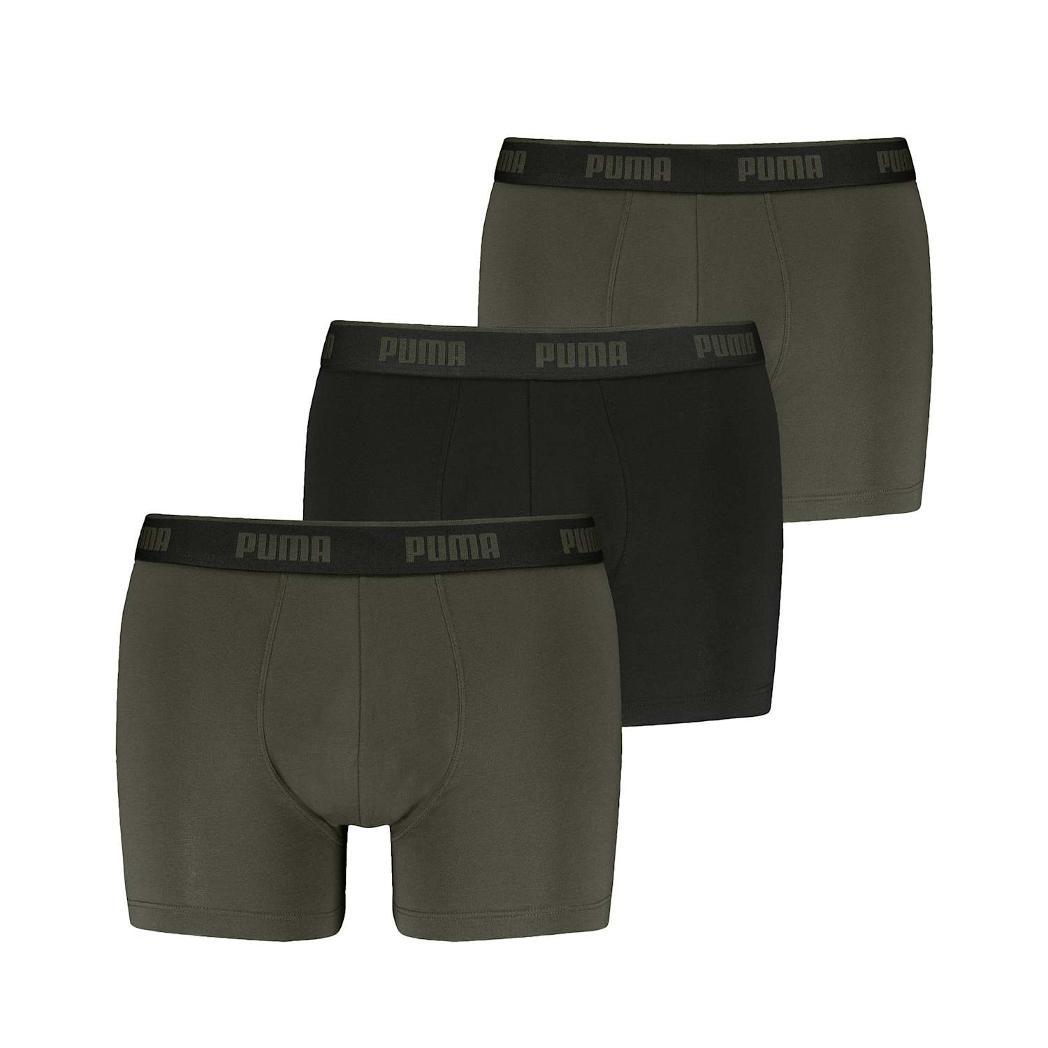 Men's PUMA EVERYDAY BASIC BOXERS 3P - L - Khaki