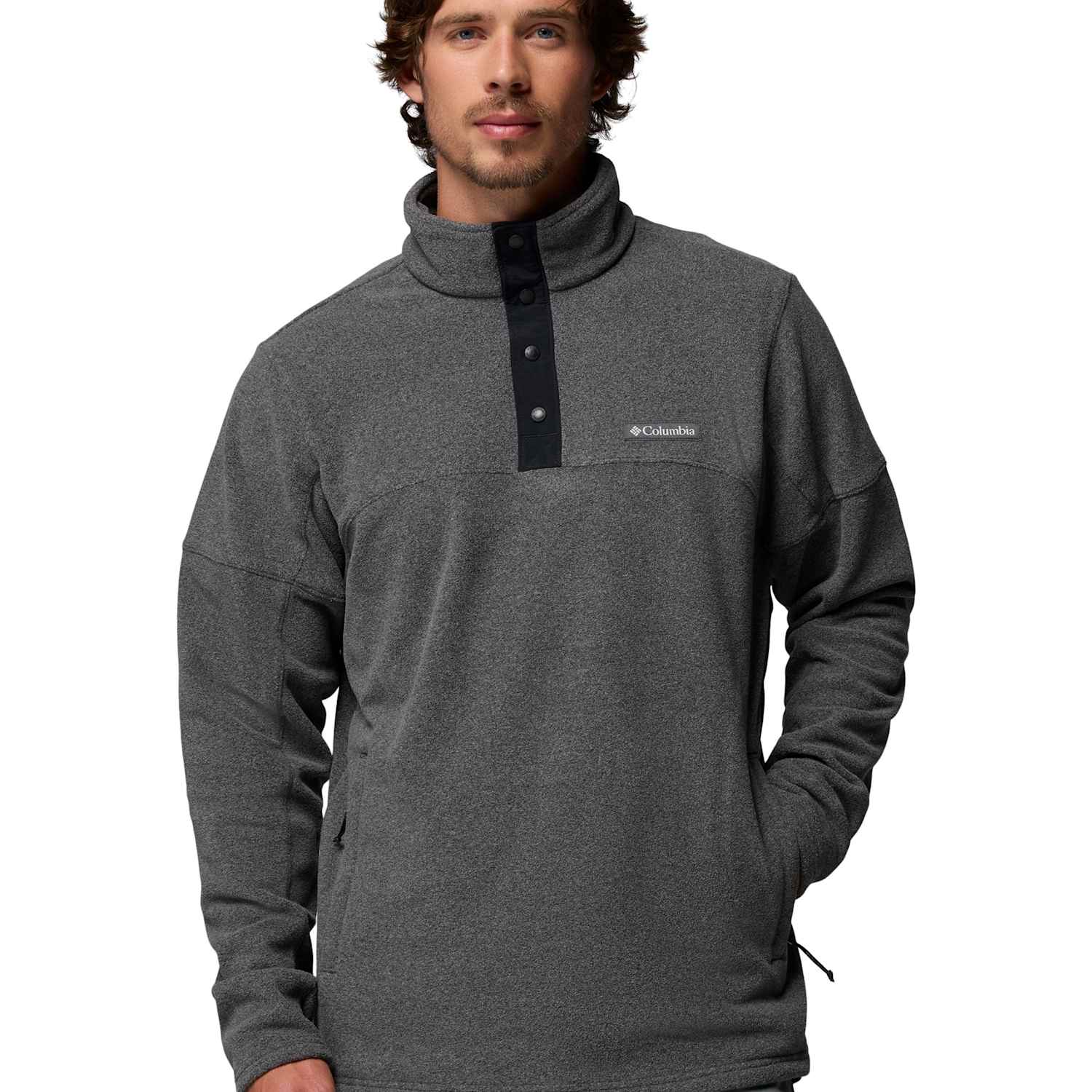Columbia Men's Basin Trail II Half Snap Fleece - 2XL - Green Mix