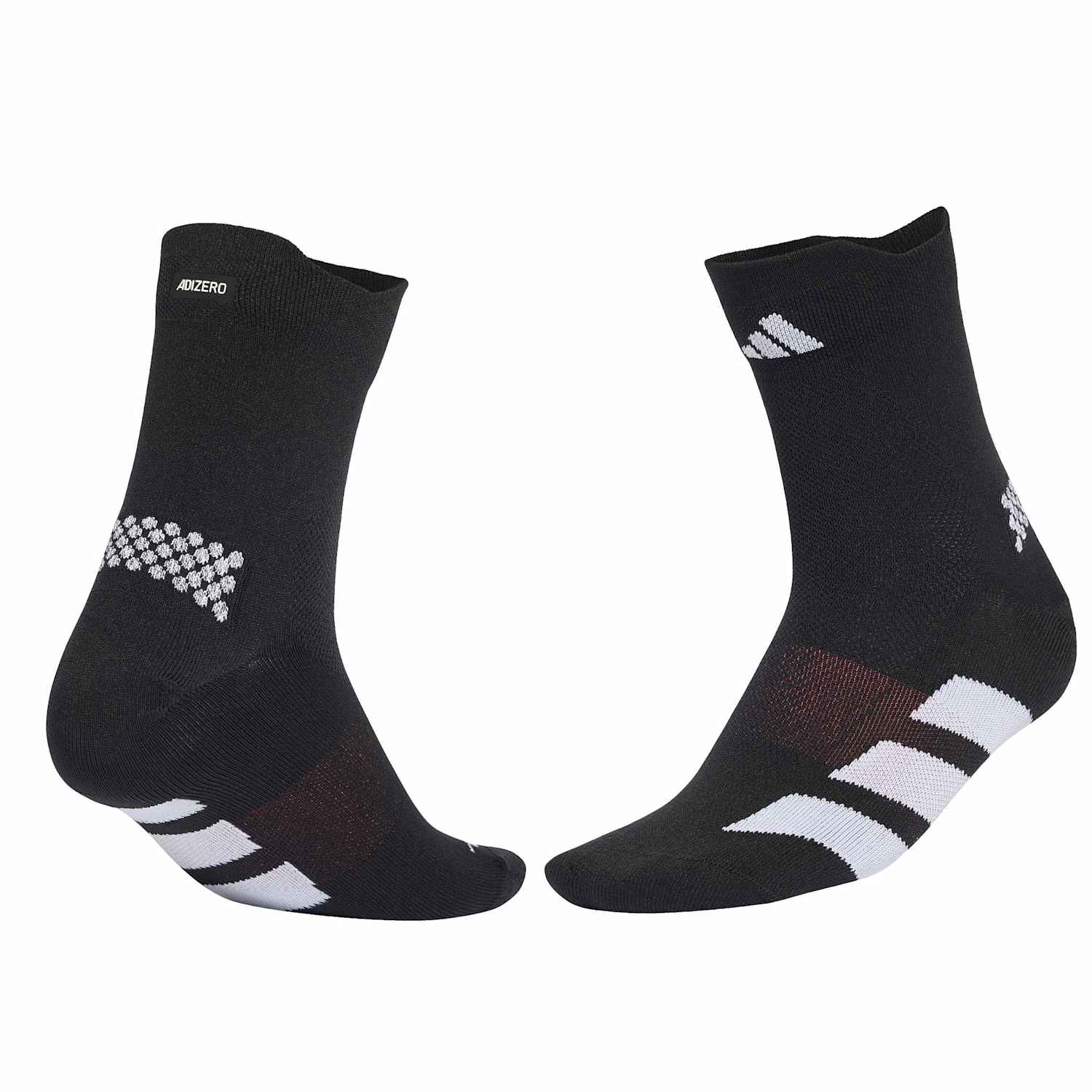 Adidas Men's Running Adizero Trainer Socks - L - Black