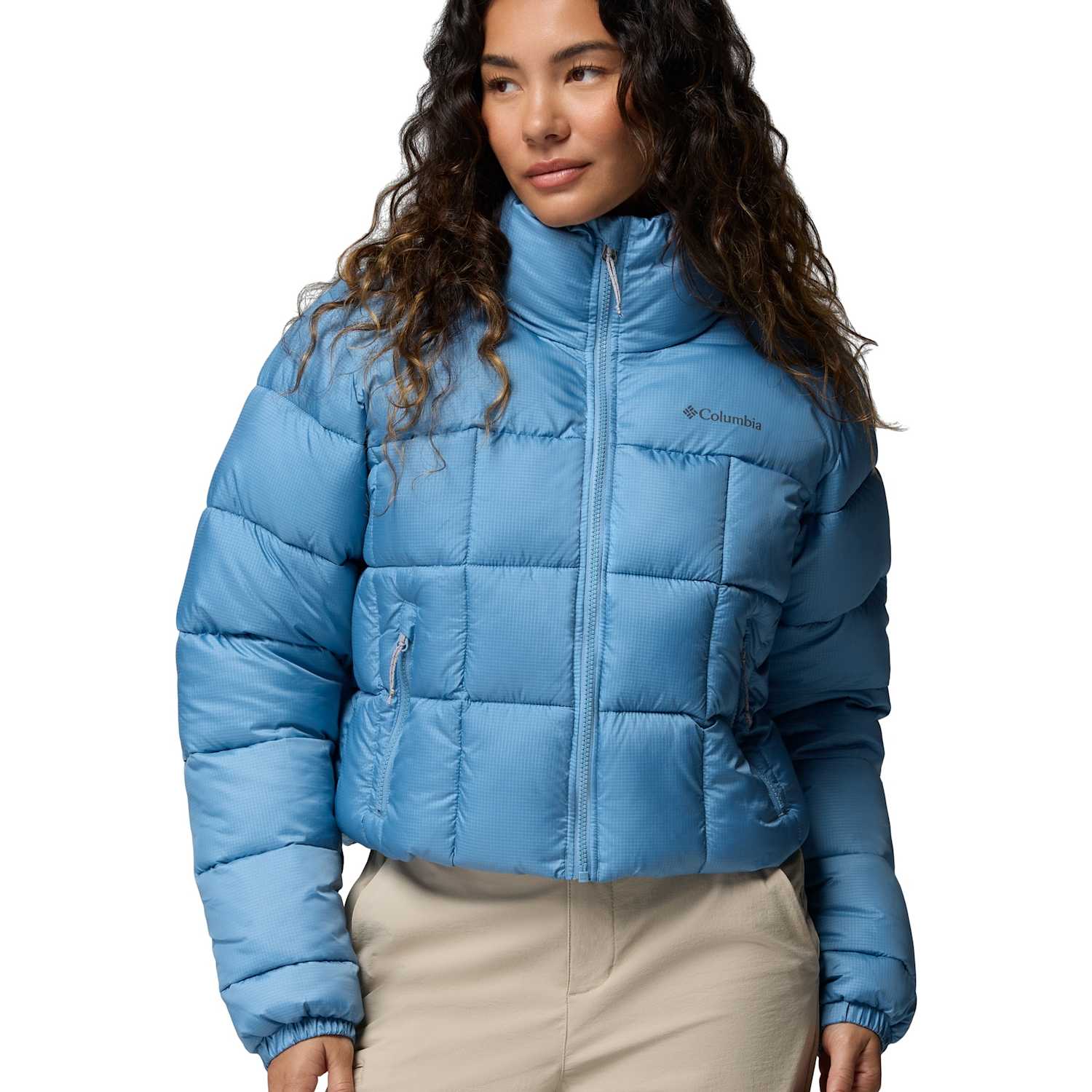 Columbia Women's Puffect III Cropped Puffer Jacket - Small - Light Blue