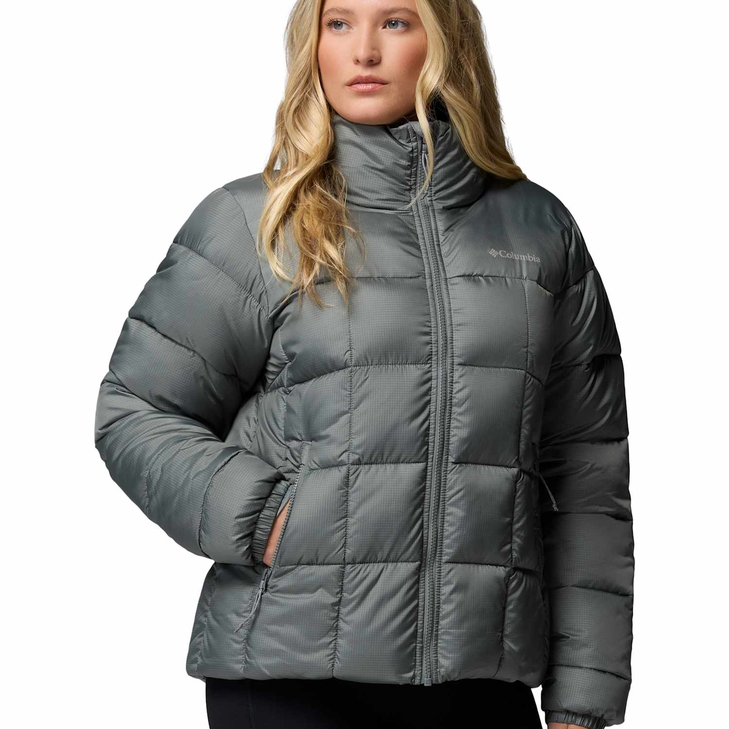 Columbia Women's Puffect III Full Zip Puffer Jacket - Medium - Light Green